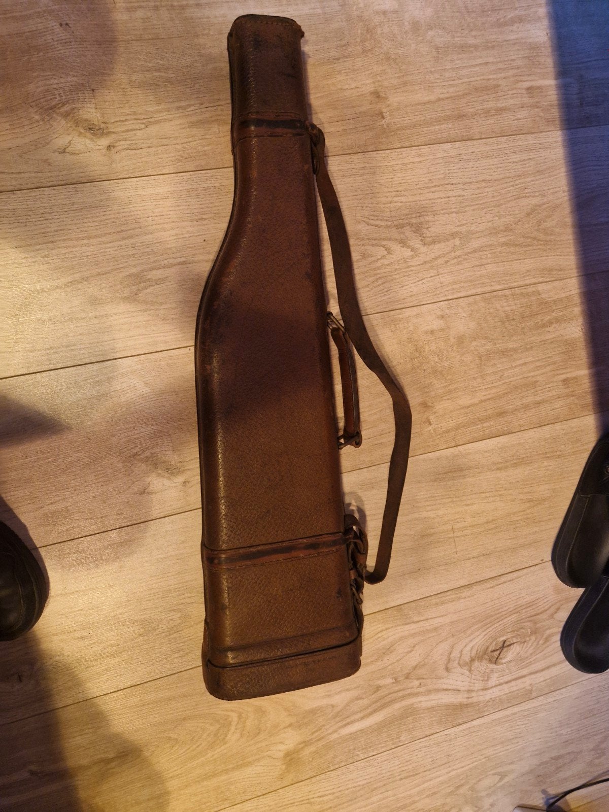 Vintage Leren Geweerkoffer / Foudraal, Ophalen of Verzenden