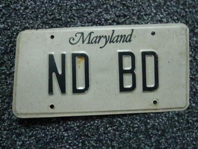 Kentekenplaat licenseplate Maryland USA, Ophalen of Verzenden, Gebruikt, Auto's