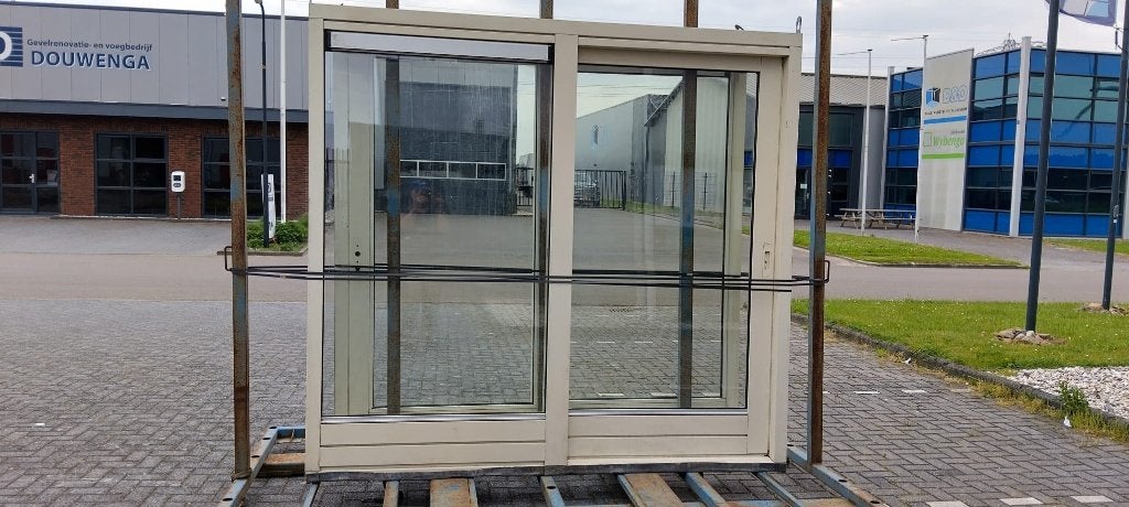 Hardhouten schuifpui kozijnen, Ophalen, 225 cm of meer, Nieuw, 150 tot 225 cm