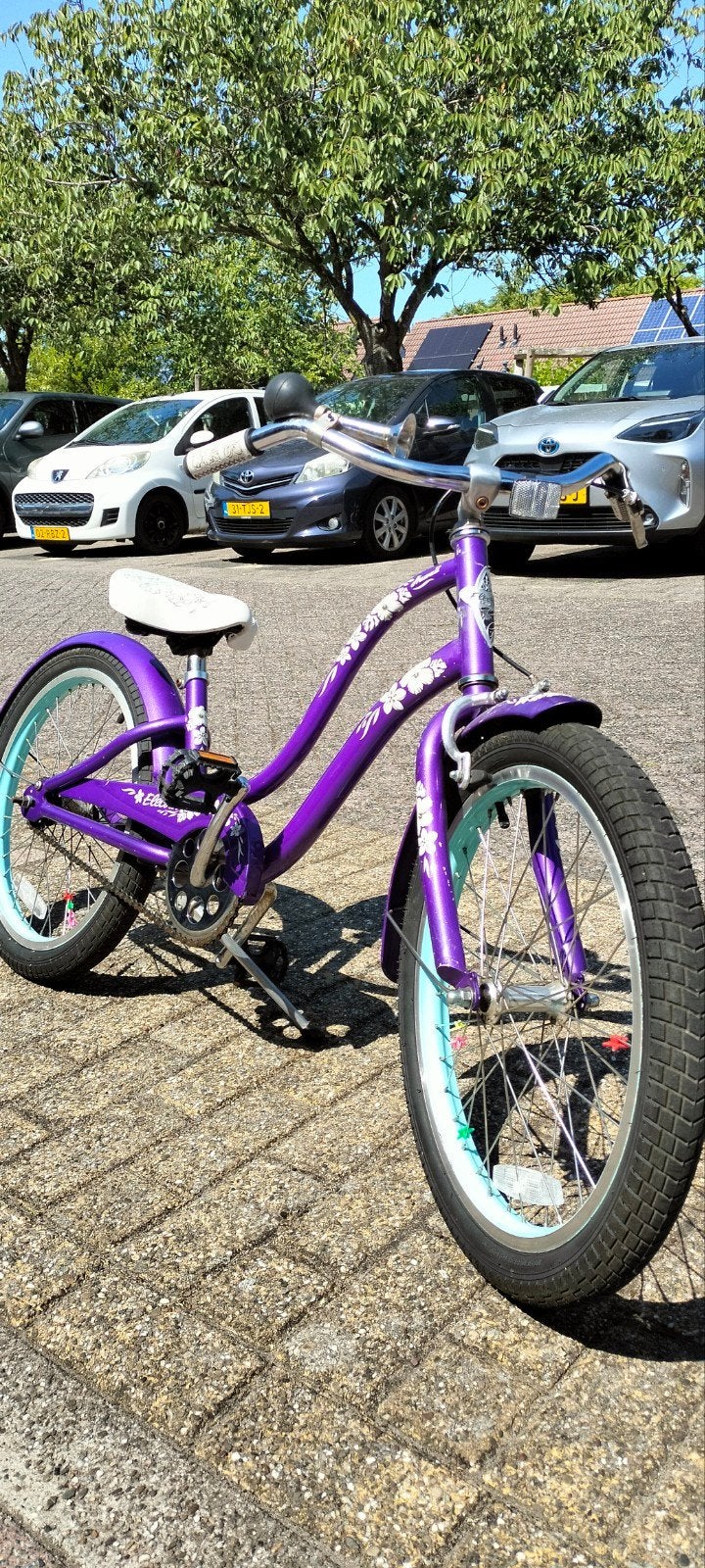 Electra Meisjesfiets Paars - 20 inch, Ophalen, Terugtraprem, Gebruikt, 20 inch