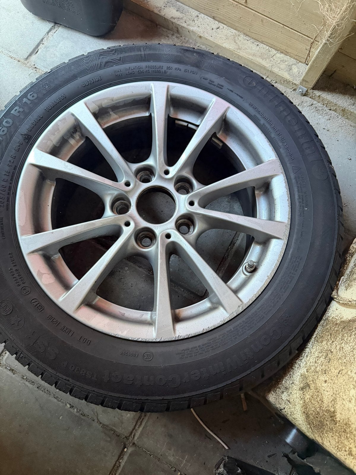 Bmw 1serıe winterbandenset, Ophalen