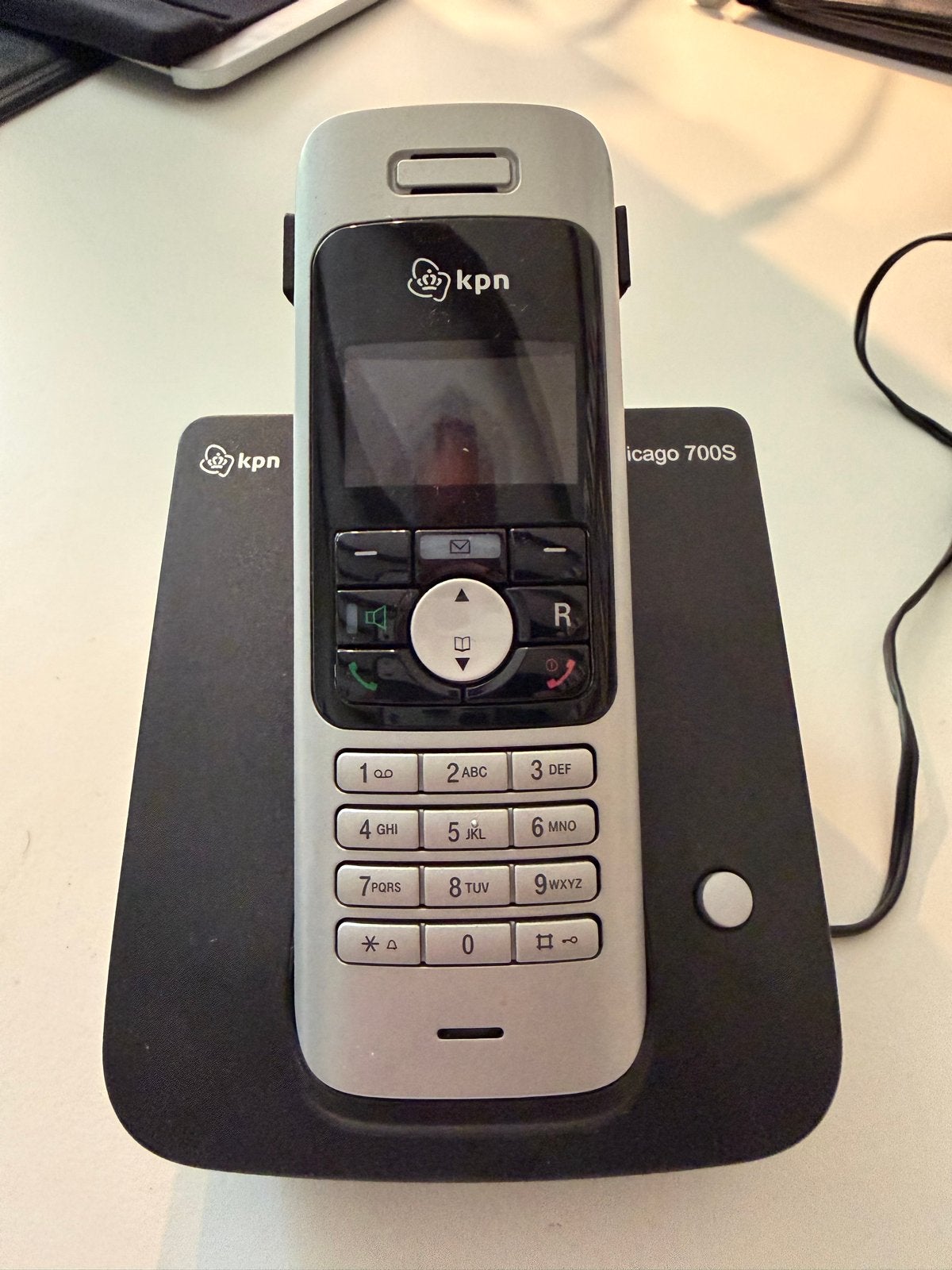 KPN Chicago 700S draadloze huistelefoon met basisstation, Ophalen of Verzenden, Gebruikt, 1 handset