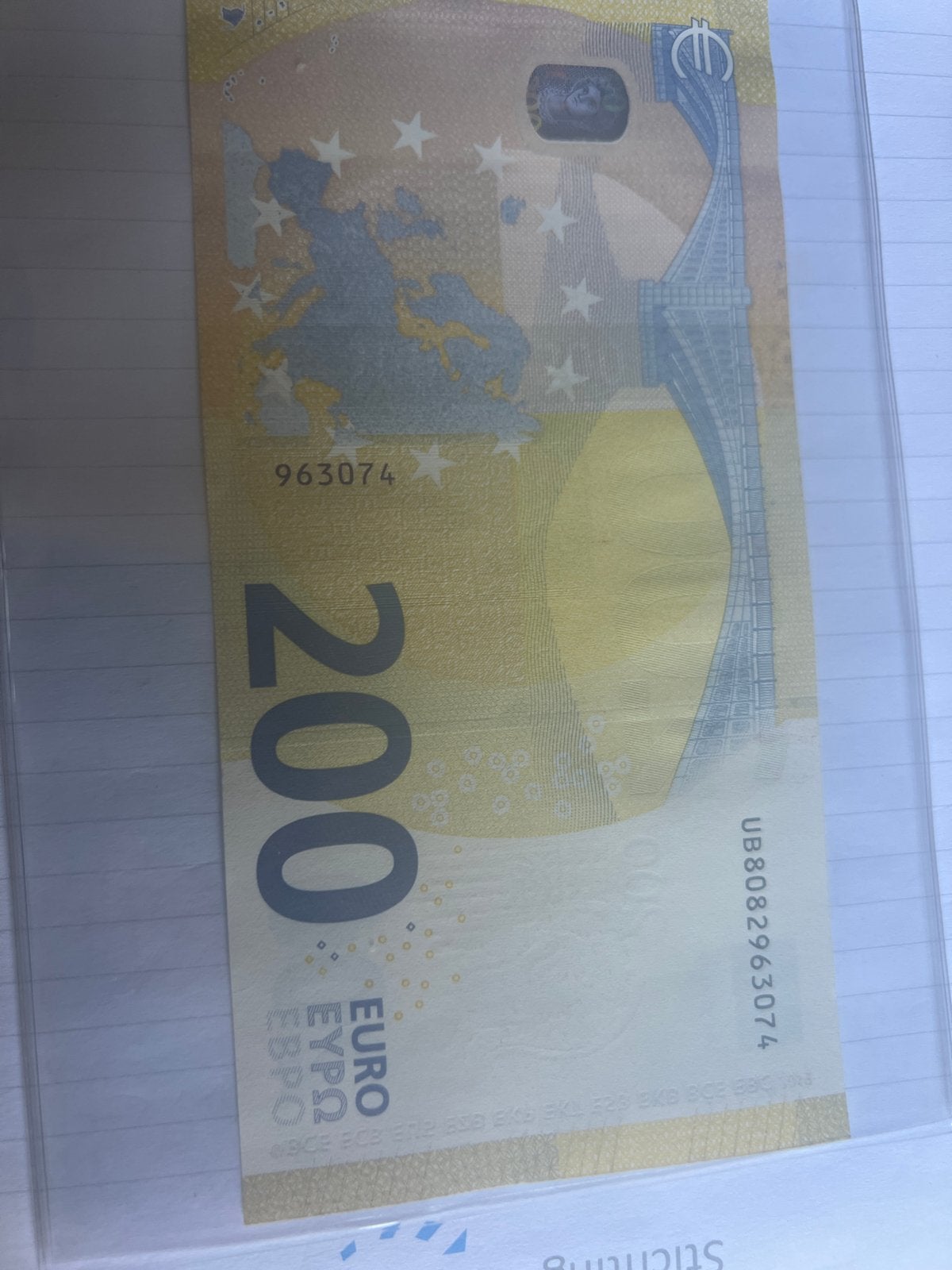 200 Euro biljet - Nieuwe serie, Ophalen of Verzenden, Overige landen, 200 euro, Los biljet
