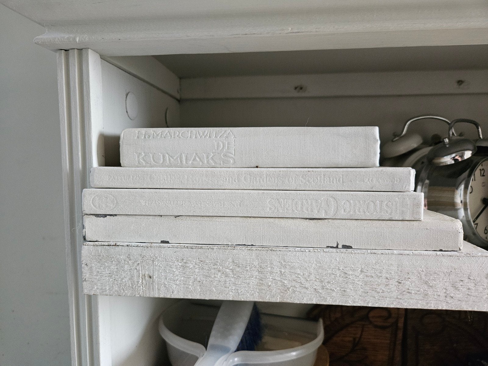Decoratieve boeken in wit - set van 4, Ophalen of Verzenden