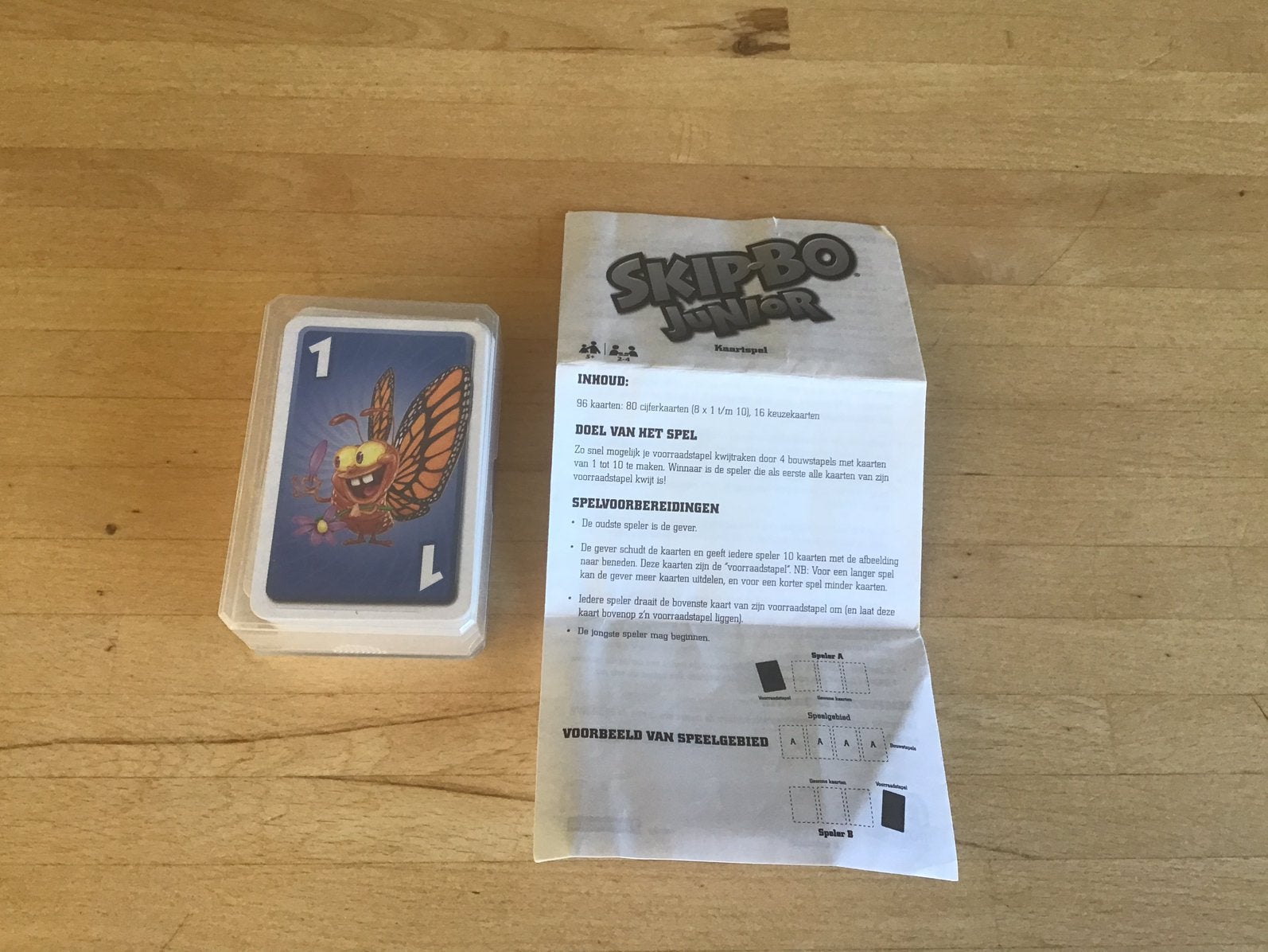 Skipbo junior, Hobby en Vrije tijd, Ophalen of Verzenden, Zo goed als nieuw