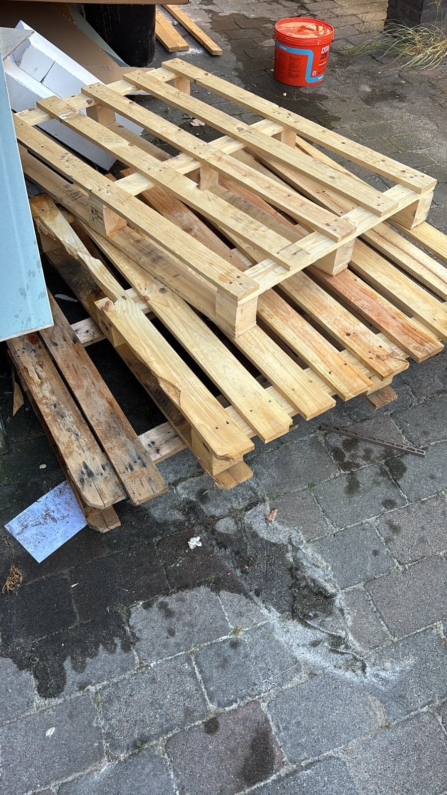 Gratis pallets - Ideaal voor diverse projecten, Ophalen, Gebruikt, 25 tot 50 mm, Pallet