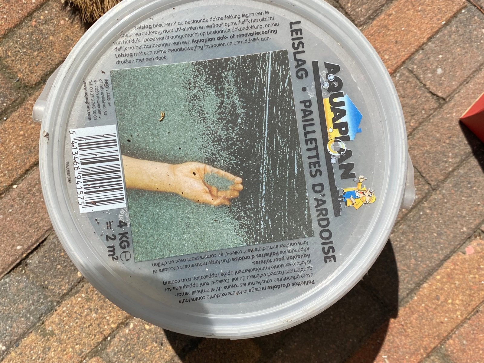 Aquaplan Leislag paillettes d'ardoise - klein beetje gebruik, Overige materialen, Gebruikt, Overige typen, Ophalen of Verzenden