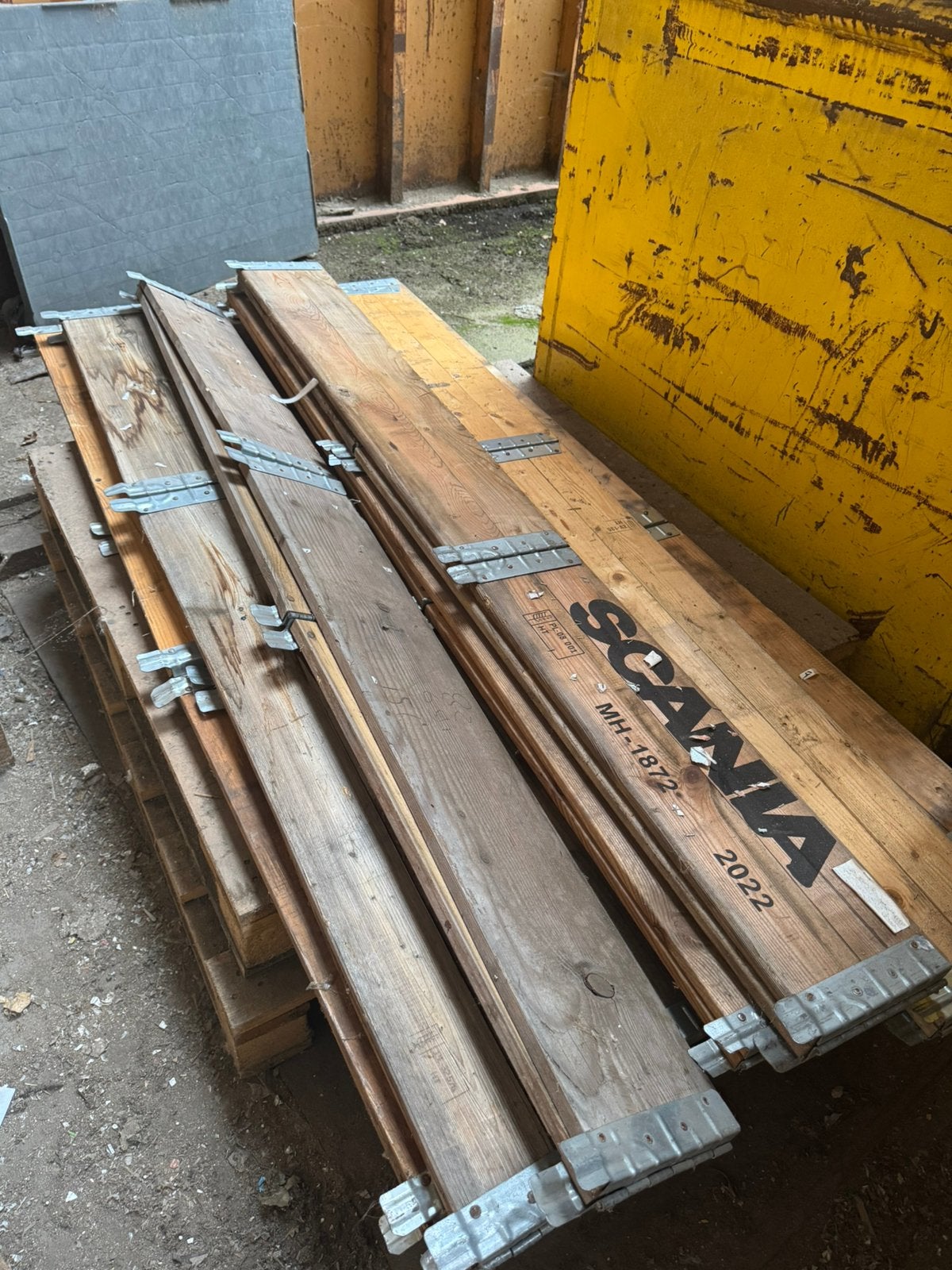 Palletranden 80x120 en 100x120, Gebruikt, Ophalen of Verzenden, 50 mm of meer, Balk