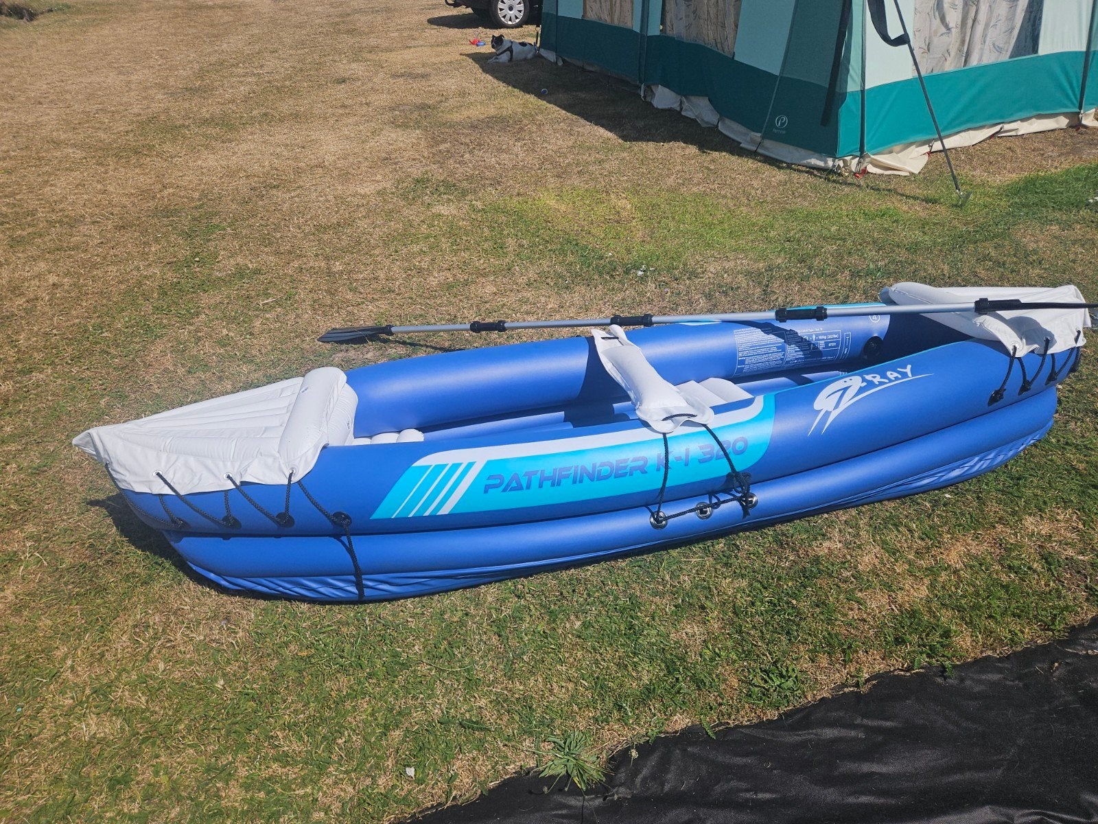 Z-Ray Pathfinder K-I 320 opblaasbare kajak kano, Ophalen, Opblaasbaar, Zo goed als nieuw, 2-persoons