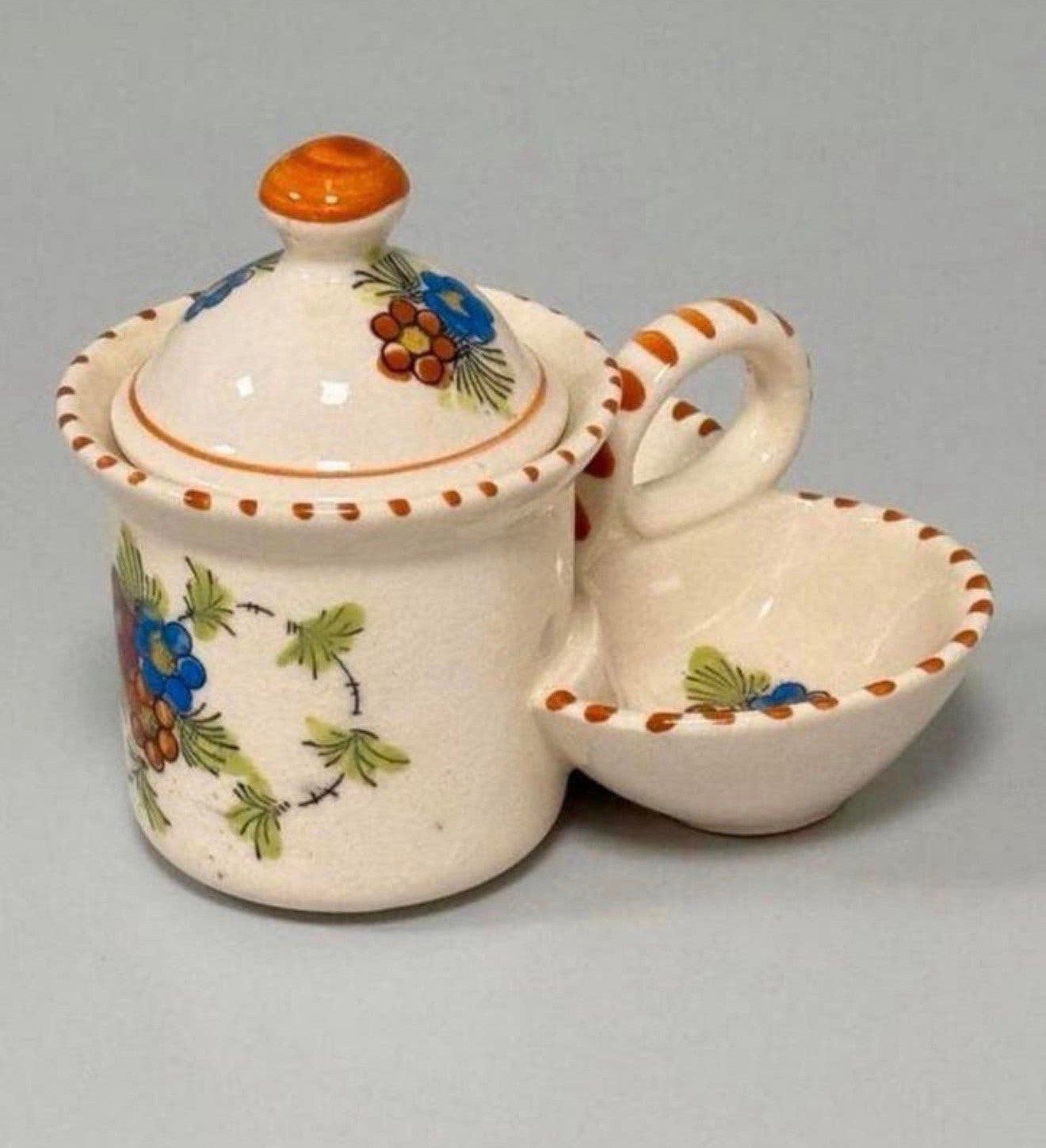 Zeldzame antieke vintage jam- of honingpot keramiek pot, Ophalen of Verzenden