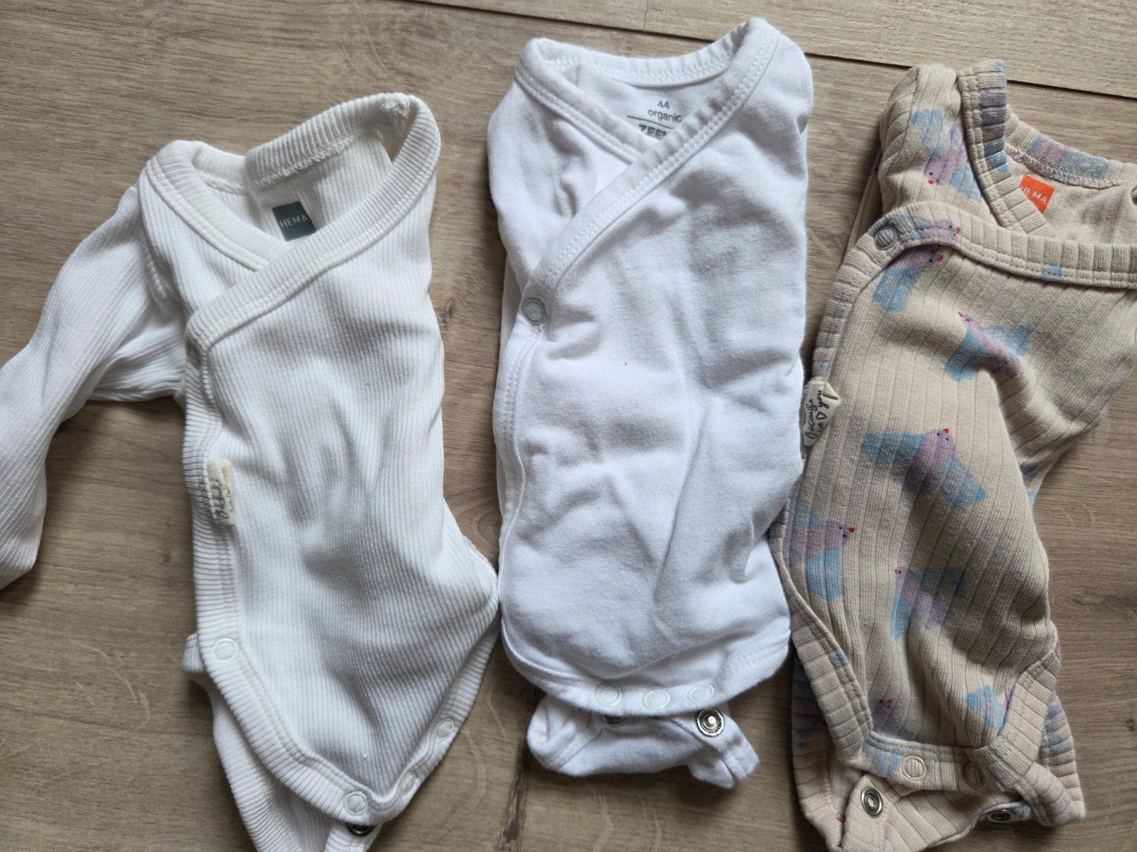 3x Rompertjes Maat 44 - HEMA & Zeeman, HEMA, Zeeman, Jongetje of Meisje, Nieuw, Ophalen of Verzenden