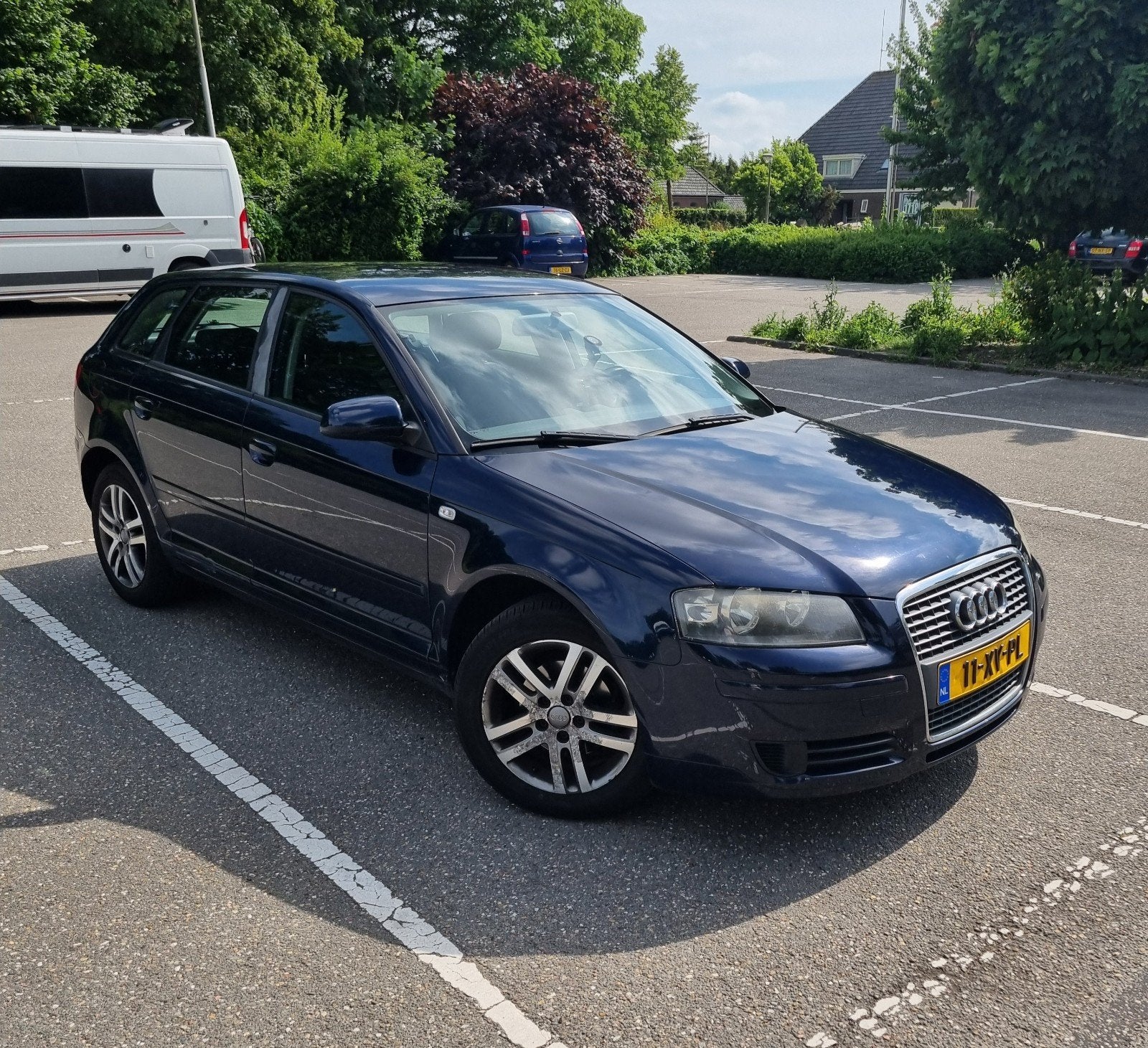 Audi A3 1.6 Sportback 75KW 2007 Blauw, Auto's, Audi, Voorwielaandrijving, Stof, Zwart, 4 cilinders