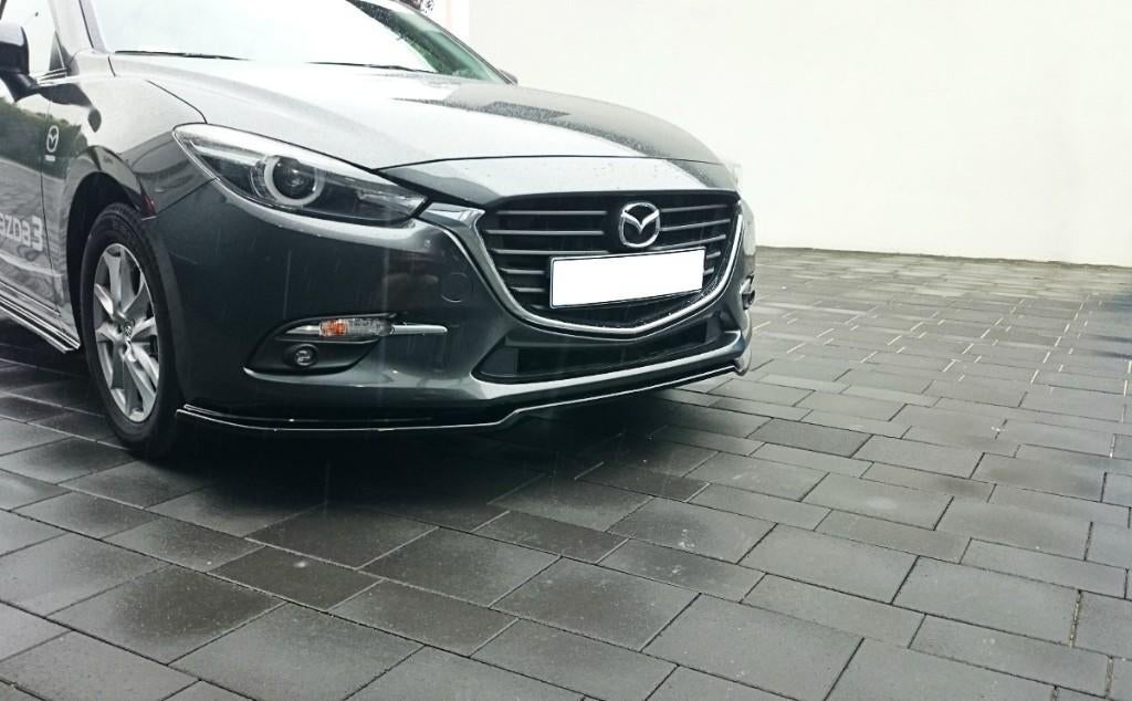 Voorlip splitter spoiler skirt achterlip - Mazda 3 16-19, Auto diversen, Tuning en Styling, Ophalen of Verzenden
