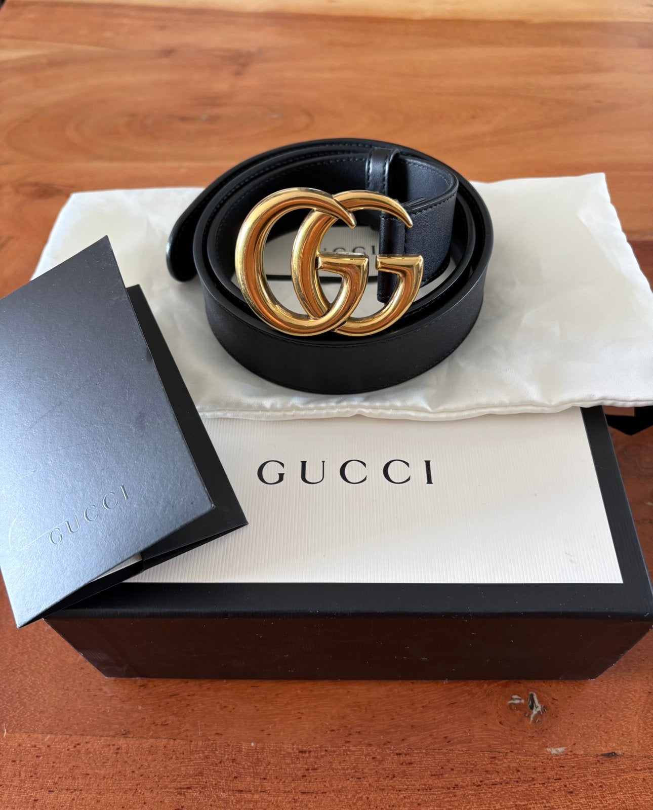 Classic gucci riem - size 75, Ophalen of Verzenden, Zo goed als nieuw, Zwart