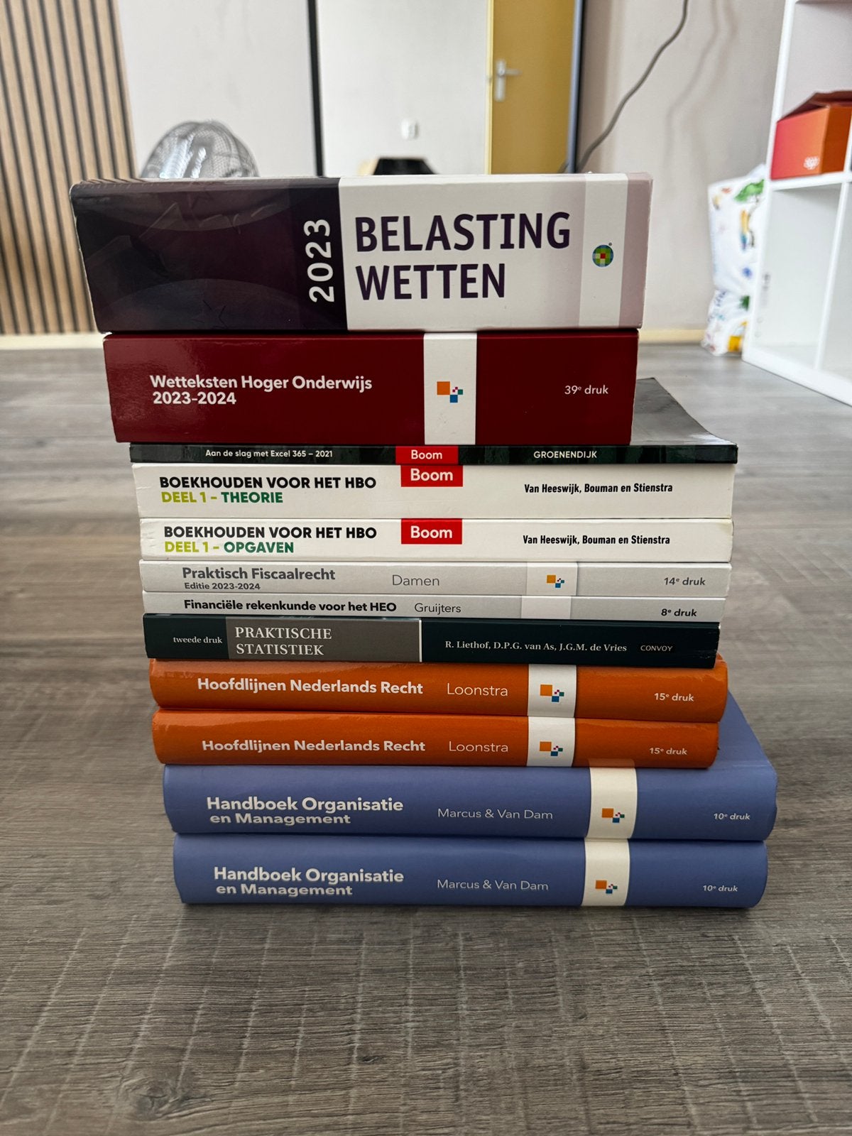 Pakket HBO Boeken: Recht, Fiscaal, Boekhouden & Management, Ophalen, Zo goed als nieuw, Overige niveaus