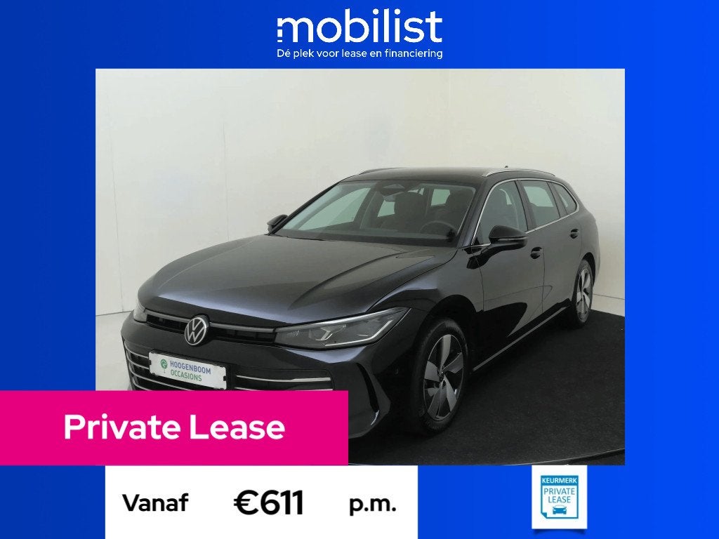 Volkswagen Passat Variant 1.5 eTSI Elegance Business, Dealer onderhouden, 4 cilinders, 150 pk, Zwart