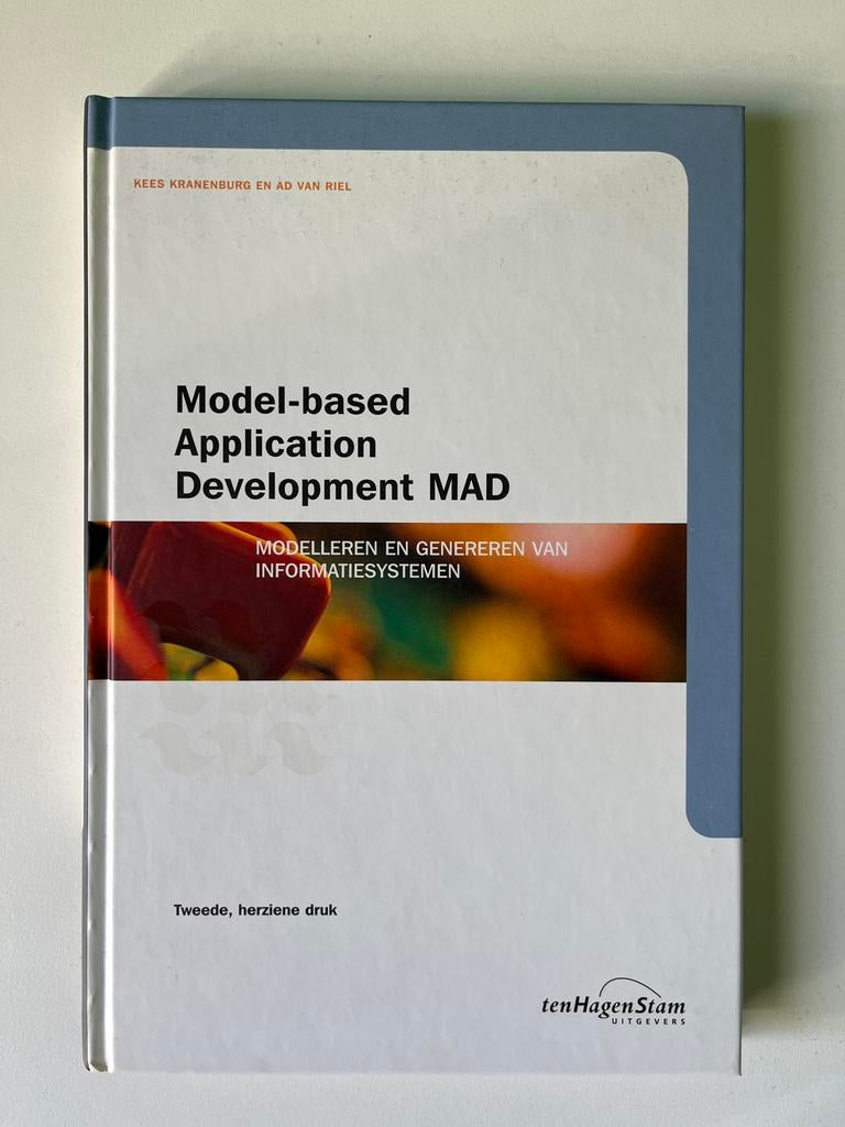 Model-based Application Development MAD - Boek, Boeken, Studieboeken en Cursussen, Zo goed als nieuw, HBO, Beta, Ophalen of Verzenden