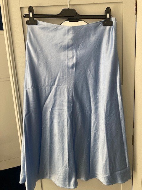 Satijnen Rok - Samsoe Samsoe, Blauw, Ophalen of Verzenden, Zo goed als nieuw, Samsoe Samsoe