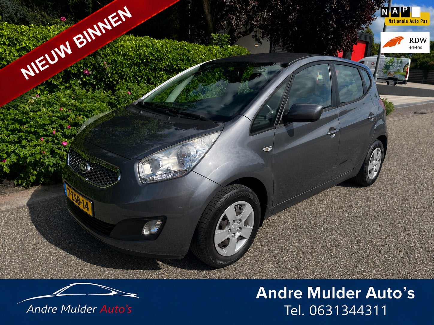 Nette Kia Venga 1.4 Cvvt 90pk 2011 Grijs trekhaak, Voorwielaandrijving, 4 cilinders, 1396 cc, 1153 kg