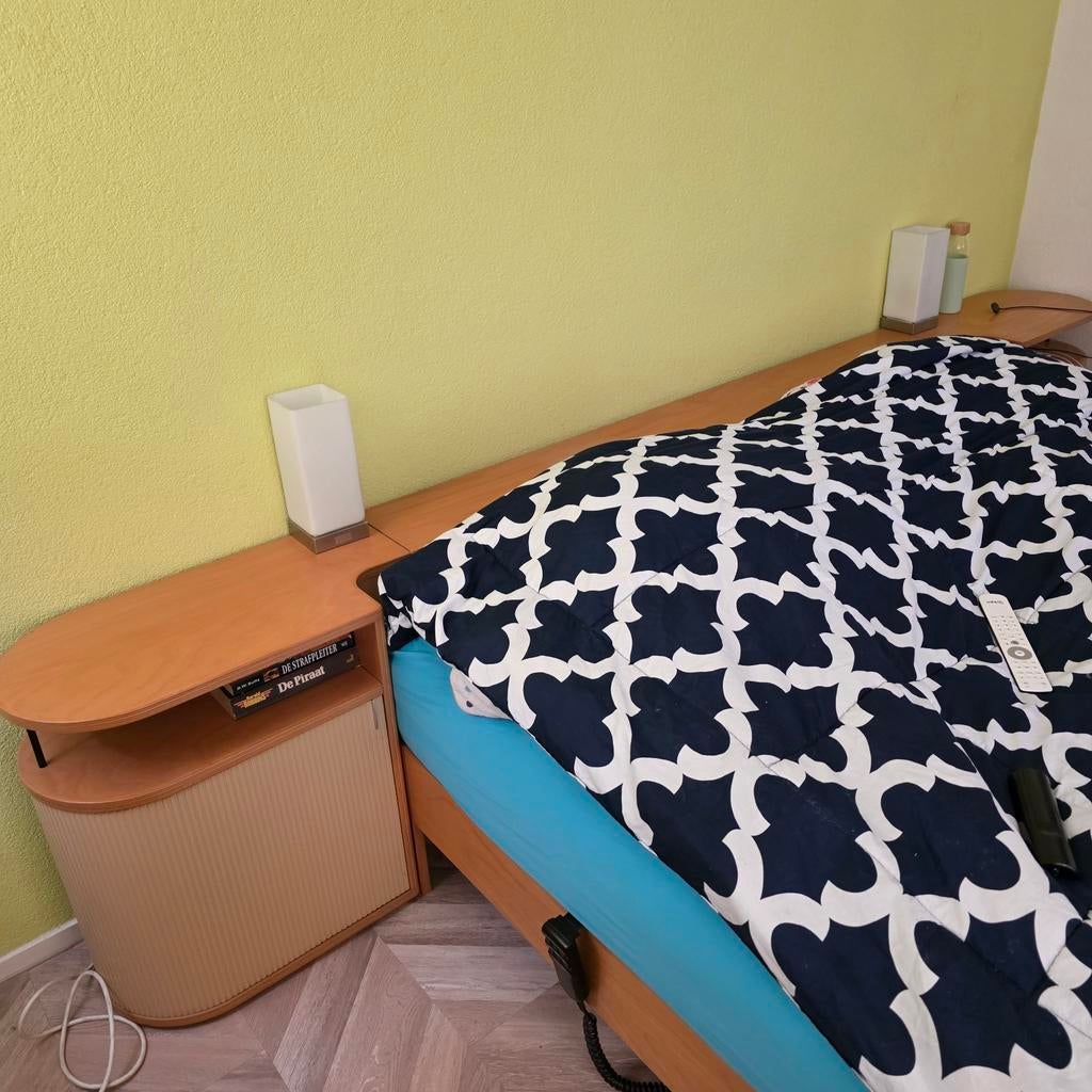 Auping auronde achterwand met 2 kastjes, Ophalen, Gebruikt, 55 tot 70 cm, 45 tot 65 cm