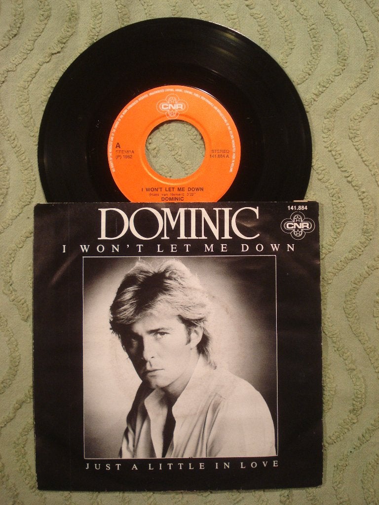 Dominic 7" Vinyl Single: ‘I won’t let me down’ (Nederland), Ophalen of Verzenden, Zo goed als nieuw, 7 inch, Pop