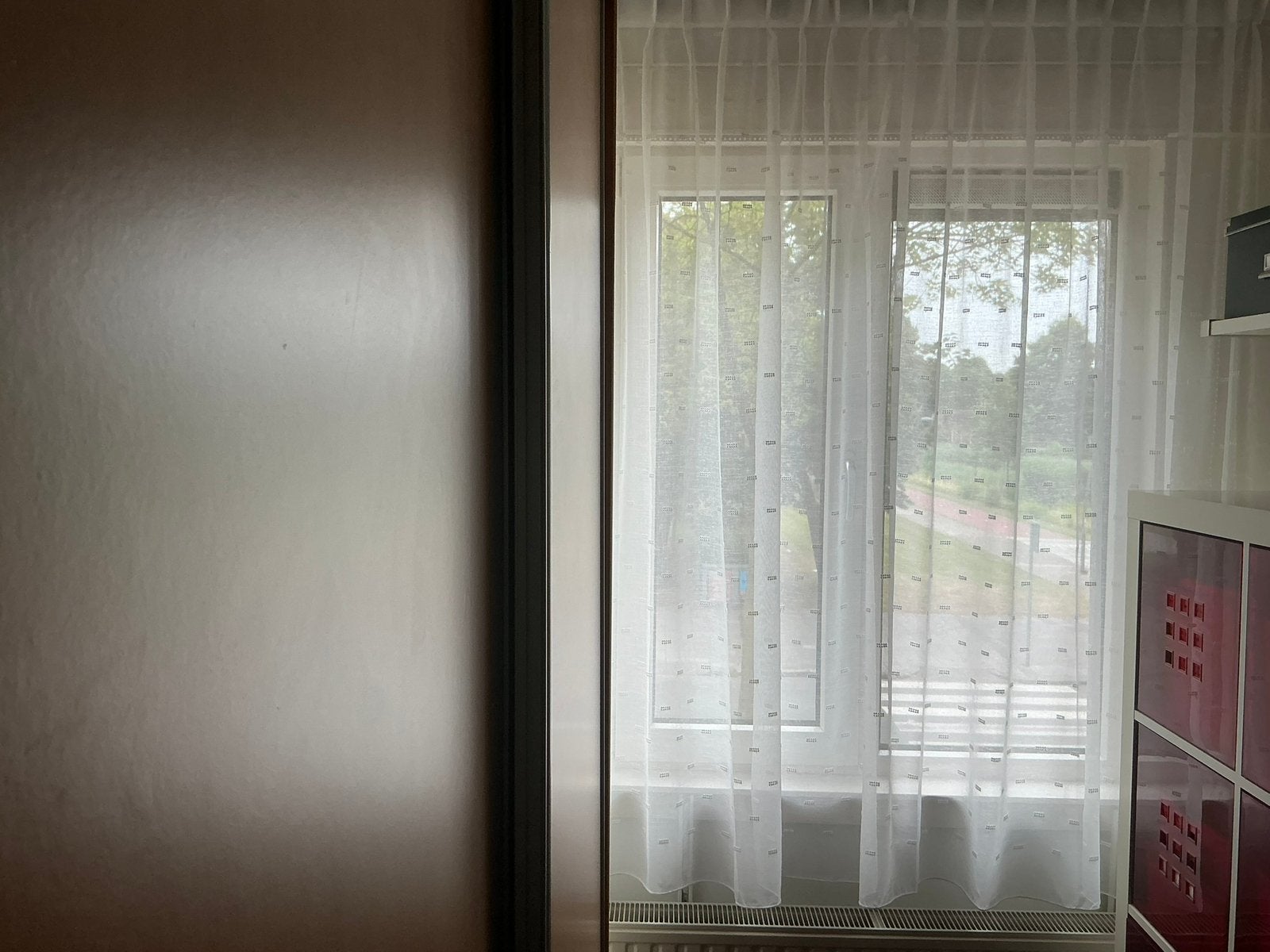Nieuwe vitrage wit 230 brx180 hoog  inbetween, 180 cm, Wit, Nieuw, Ophalen of Verzenden