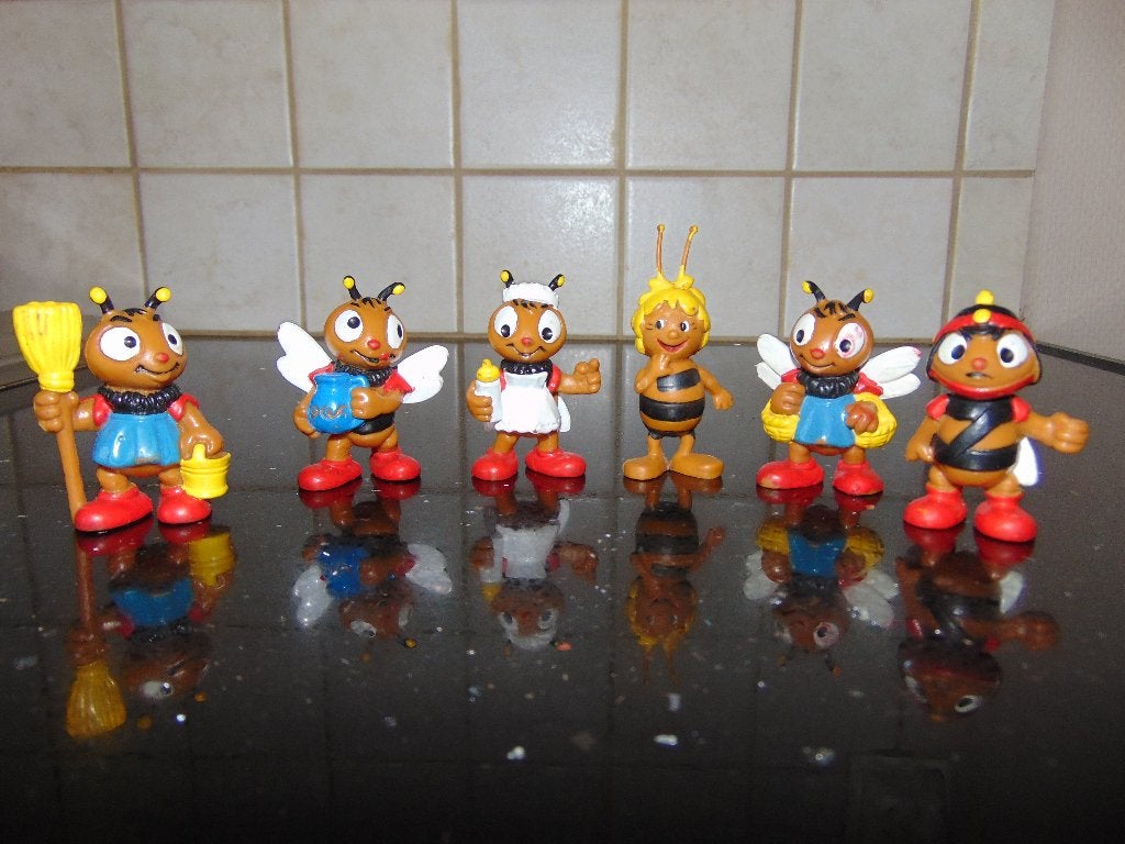 Oude Maya de bij poppetjes, Ophalen of Verzenden, Gebruikt
