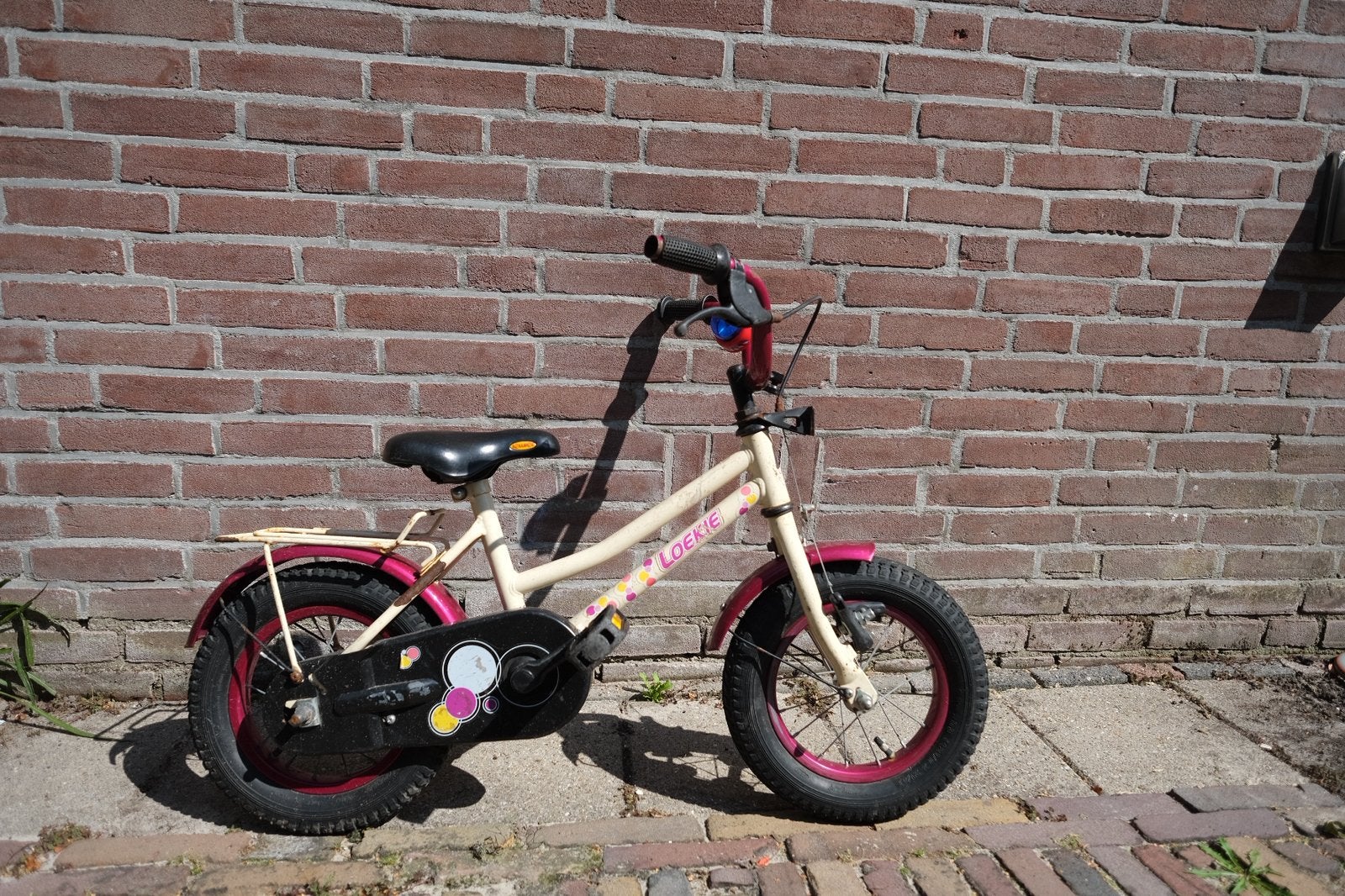 loekie kinderfiets, Ophalen, Zo goed als nieuw, Minder dan 16 inch