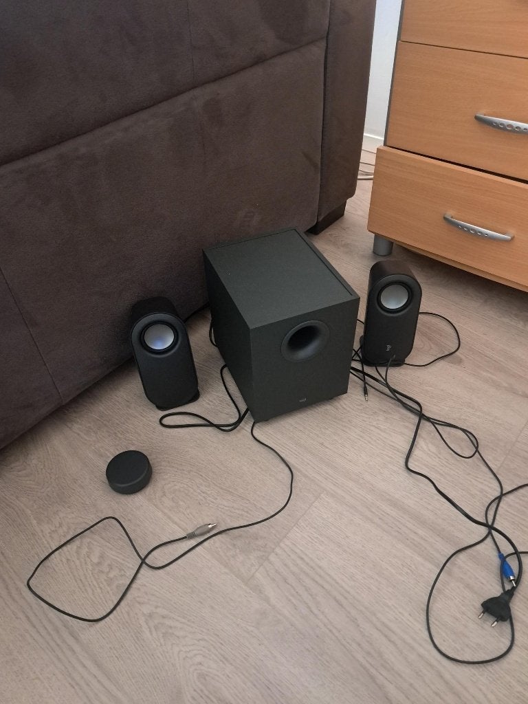 Logitech Z407 speakers met subwoofer, Computers en Software, Pc speakers, Ophalen of Verzenden, Zo goed als nieuw, Audiokanaal 2.1