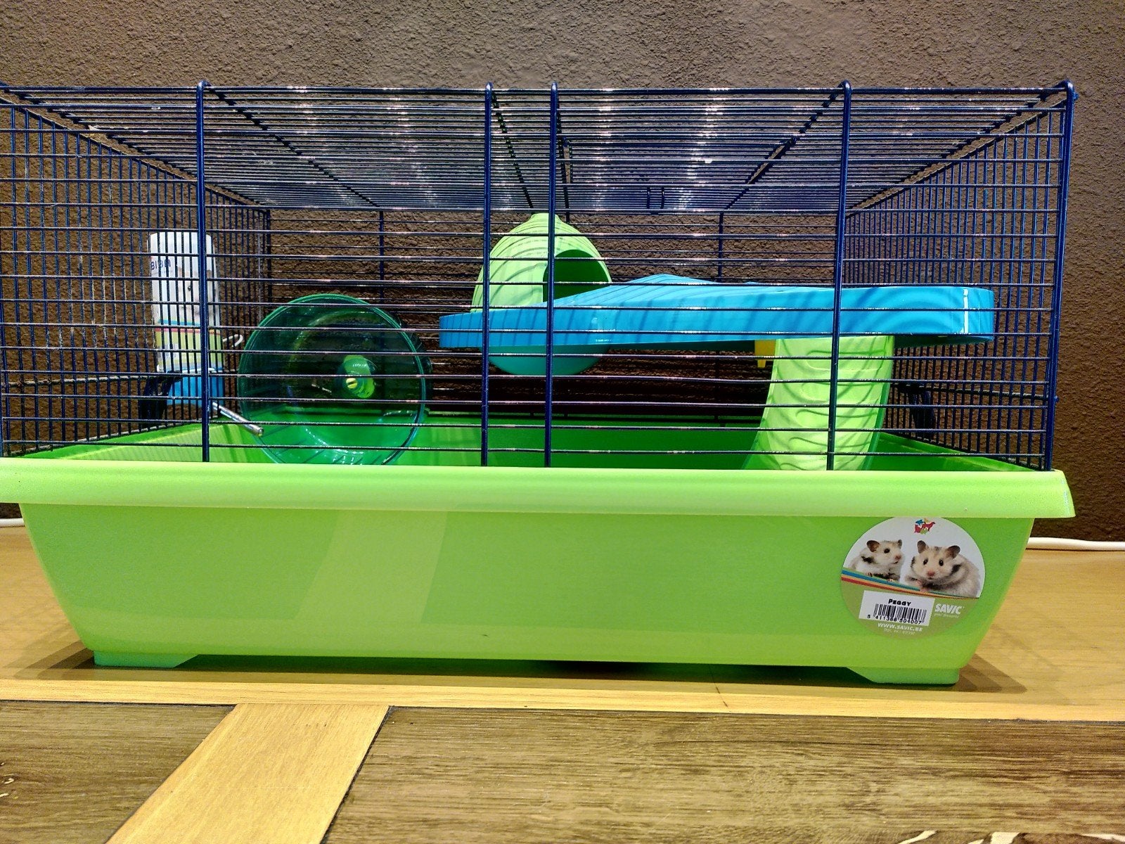 Hamster kooi, compleet en met grote zak zaagsel., Ophalen, Zo goed als nieuw, Overige typen