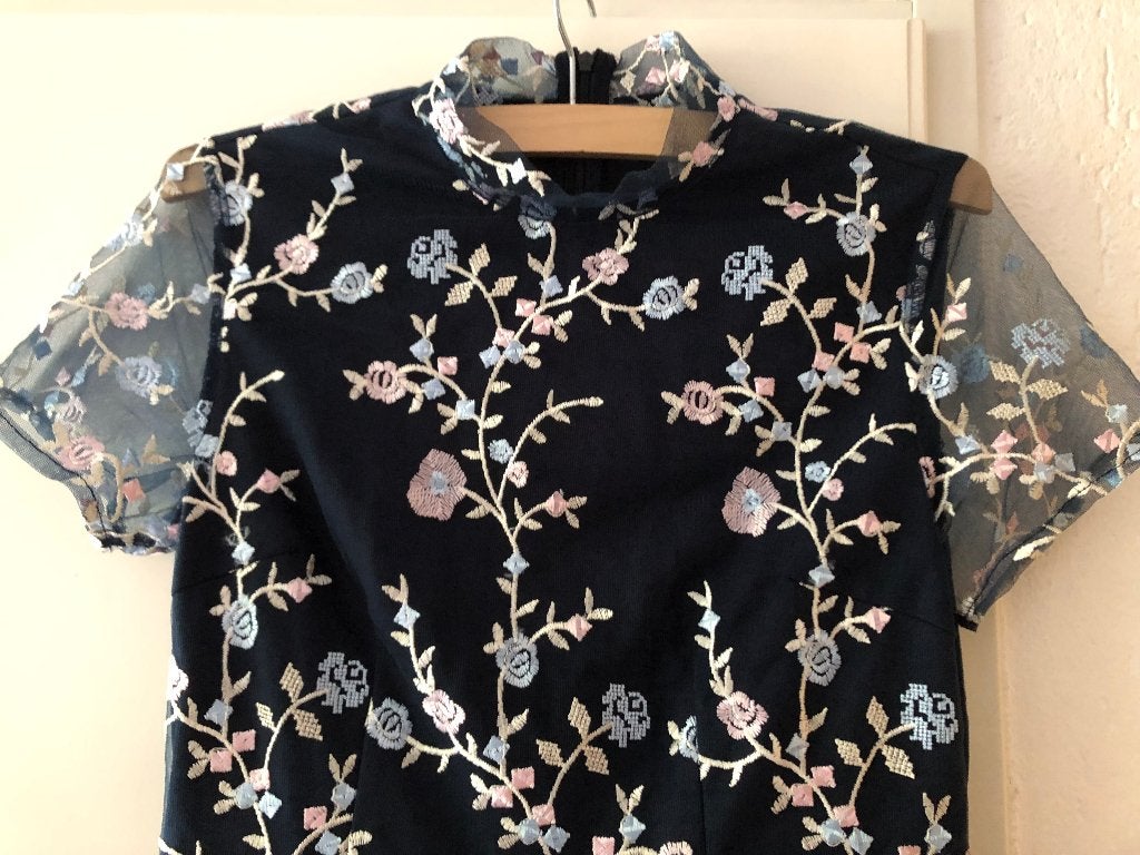 Mooie jurk Bodyflirt Boutique maat 38, Maat 38/40 (M), Blauw, Ophalen of Verzenden, Zo goed als nieuw