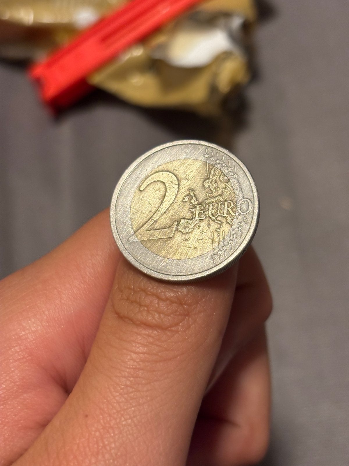 2 Euro munt Cyprus 2008 - Veel krassen, Postzegels en Munten, Ophalen of Verzenden, Cyprus, 2 euro, Losse munt