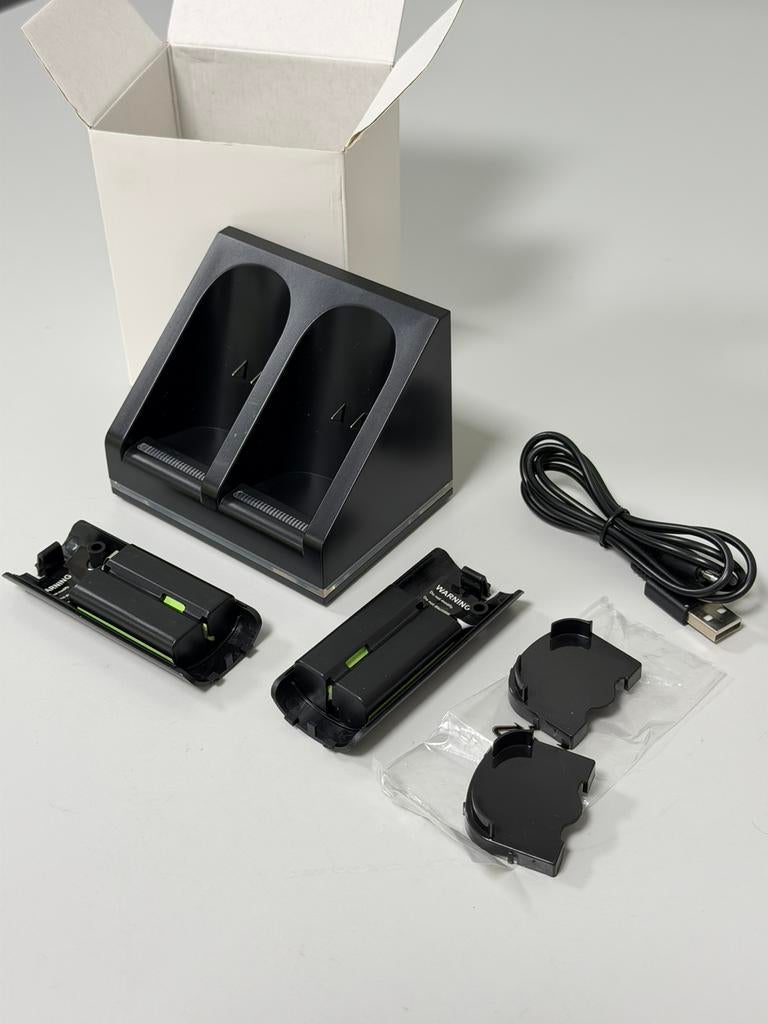 Nintendo Wii Oplaadstation + 2 Accu Batterijen Zwart - NIEUW, Nieuw, Ophalen of Verzenden, H, H