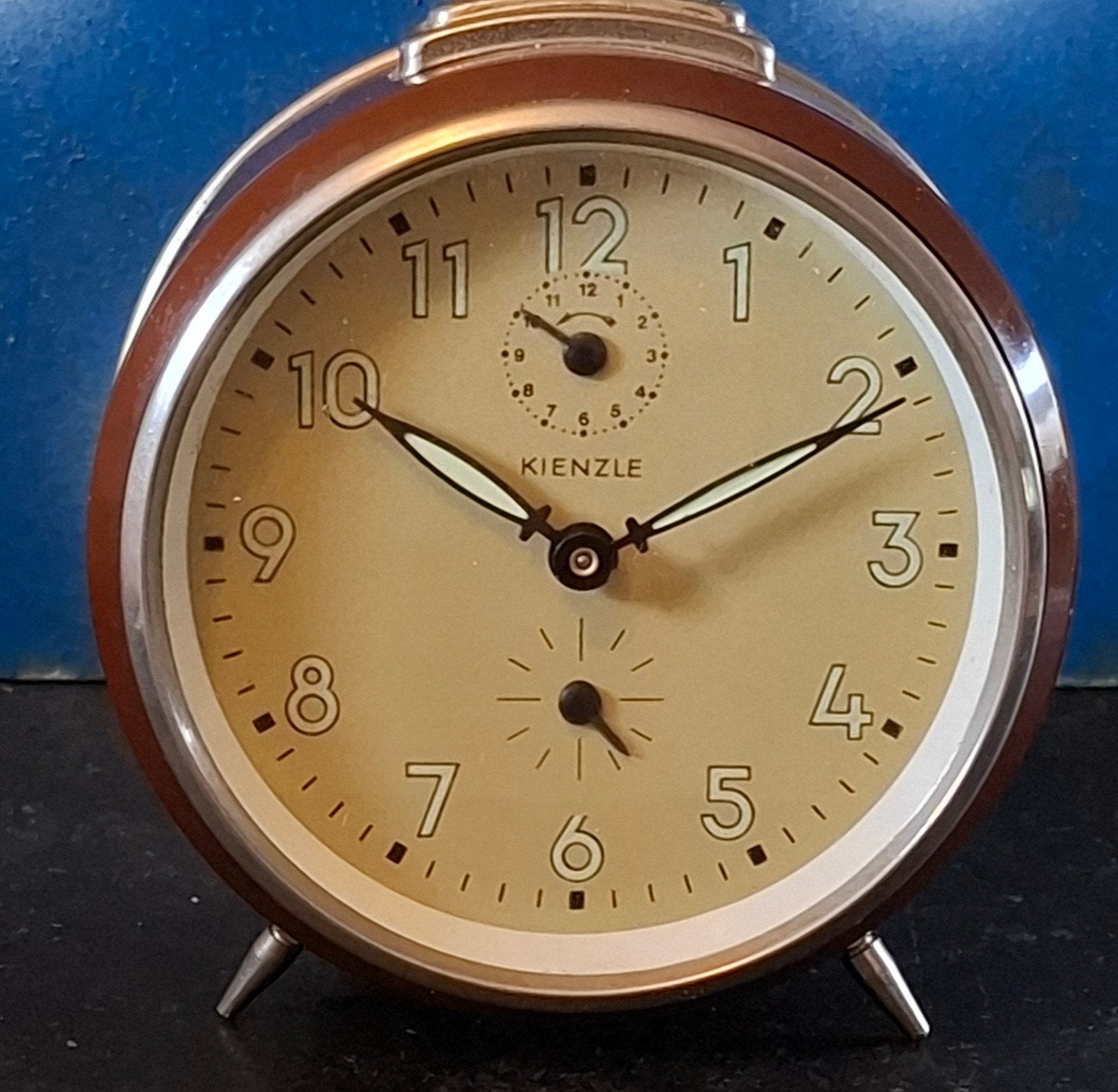 Wekker. KIENZLE.  Duitsland. Ca '50/'70.  * Zie tekst., Ophalen, Zo goed als nieuw, Analoog
