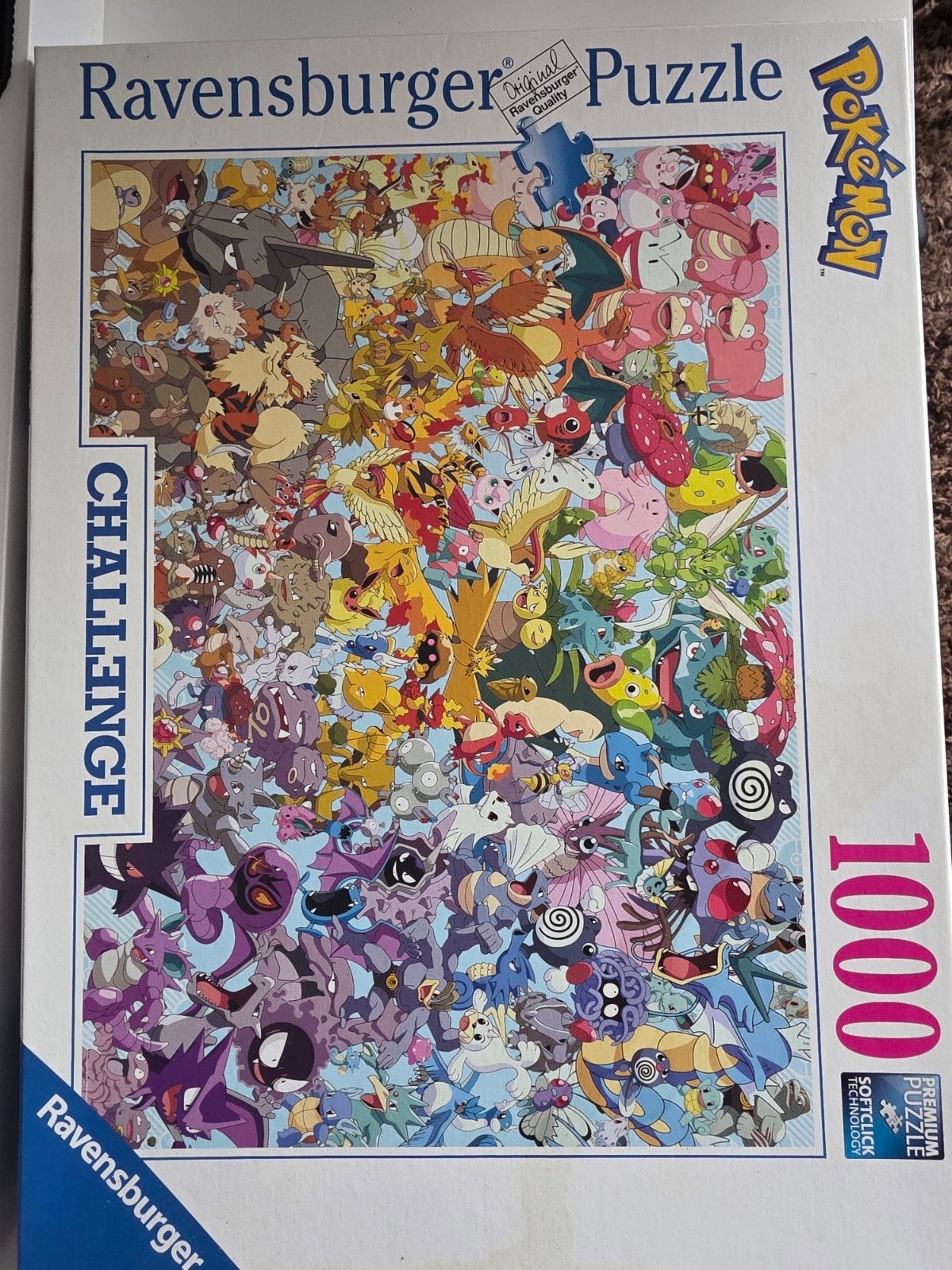 Ravensburger Pokémon Challenge Legpuzzel 1000 stukjes, Hobby en Vrije tijd, Denksport en Puzzels, Ophalen, 500 t/m 1500 stukjes