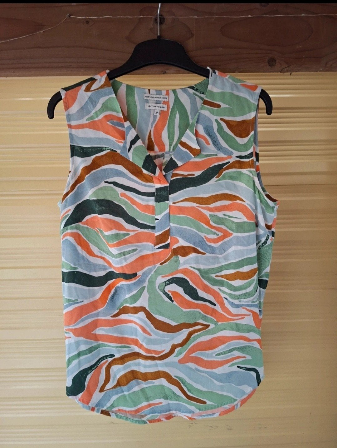 Multicolor shirt Tom Tailor - maat 38, Maat 38/40 (M), Overige kleuren, Zo goed als nieuw, Zonder mouw