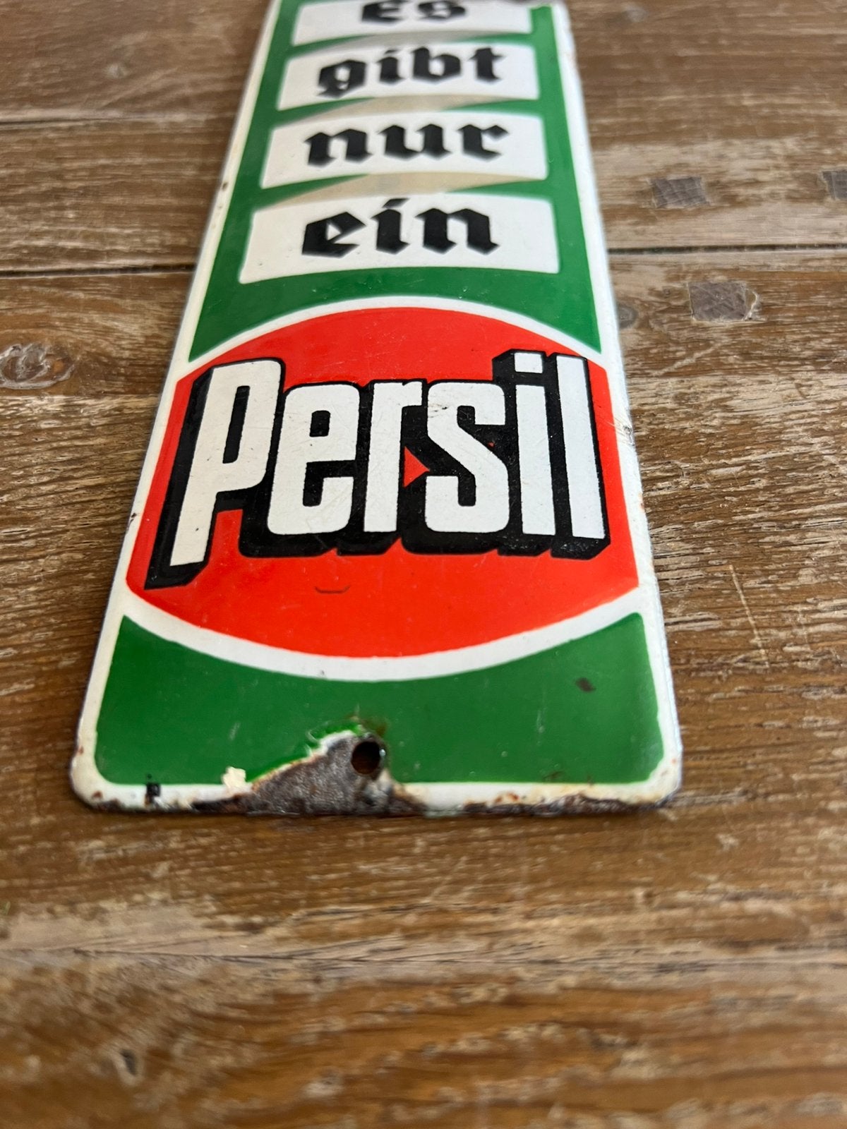 OUD BOL EMAILLE BORDJE PERSIL, Verzamelen, Ophalen of Verzenden, Gebruikt, Reclamebord