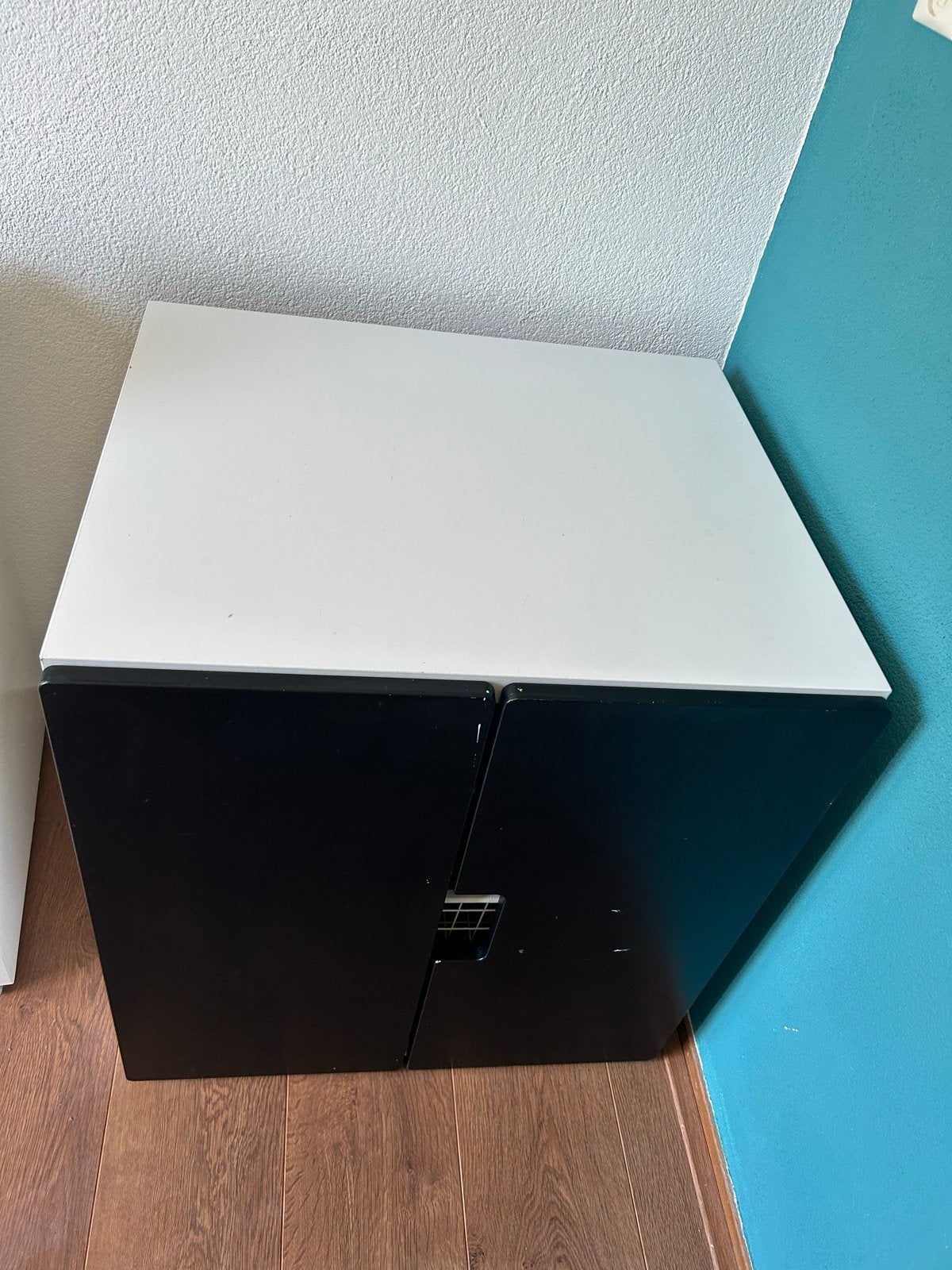 IKEA kast met 3 lades - Zwart/Wit, Ophalen, Overige materialen, Gebruikt, 50 tot 100 cm