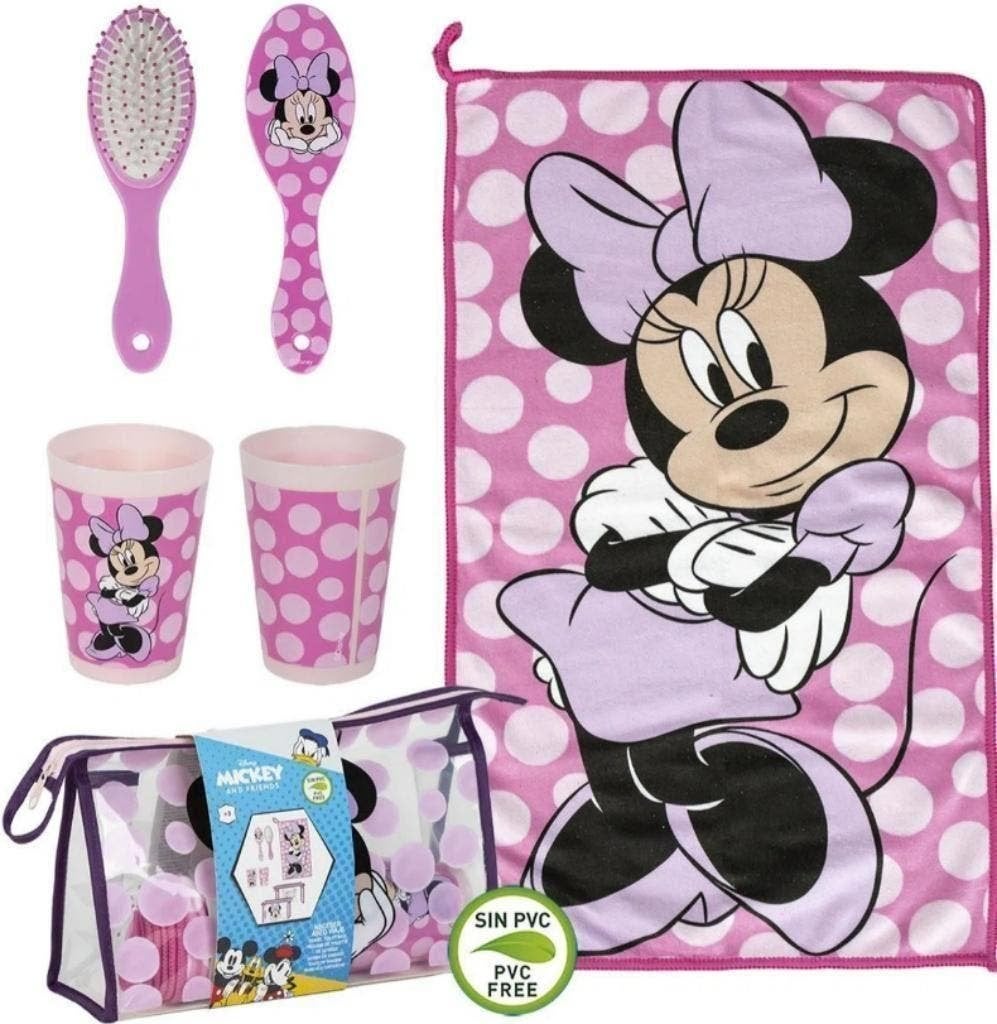 Minnie Mouse Toilettas Gevuld - 4 Delig - Disney, Sieraden, Tassen en Uiterlijk, Ophalen of Verzenden, Nieuw, Roze, Meisje