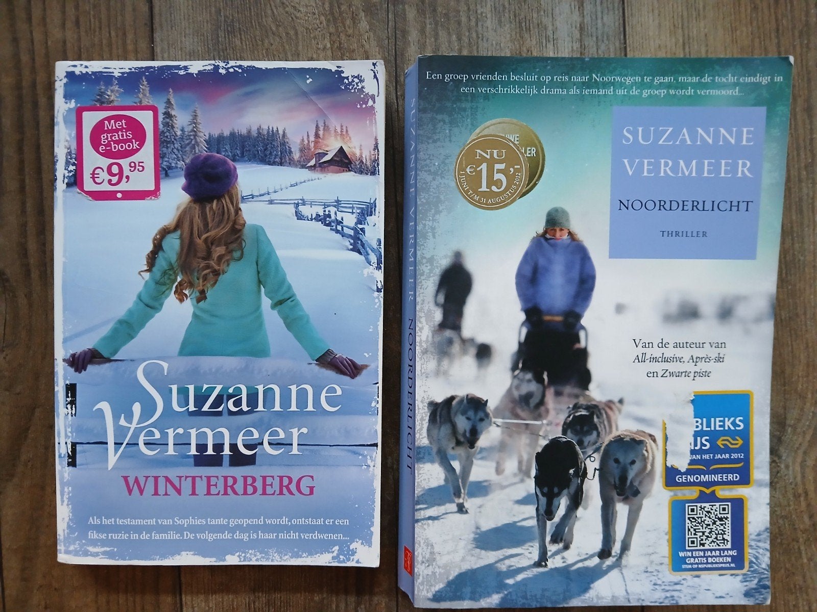 Twee boeken Suzanne Vermeer: Winterberg & Noorderlicht, Ophalen, Gelezen, Suzanne Vermeer, Nederland