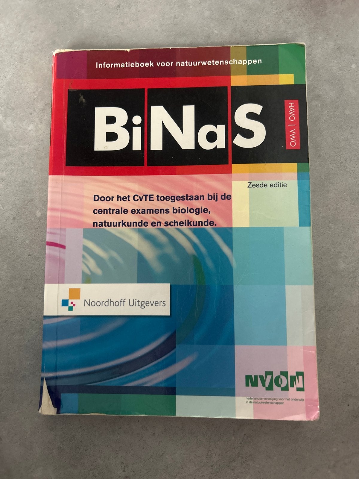 BiNaS Informatieboek Natuurwetenschappen HAVO/VWO 6e editie, Boeken, Schoolboeken, Ophalen of Verzenden, Gelezen, HAVO, Biologie