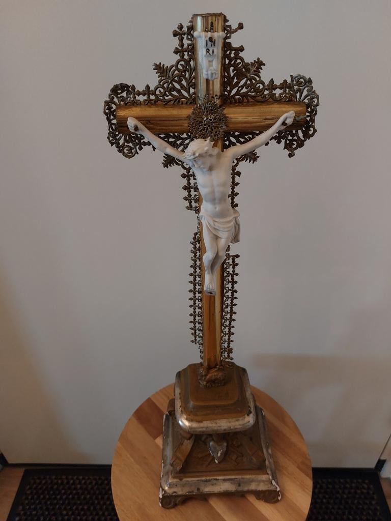 Jezus kruis staand, Antiek en Kunst, Ophalen