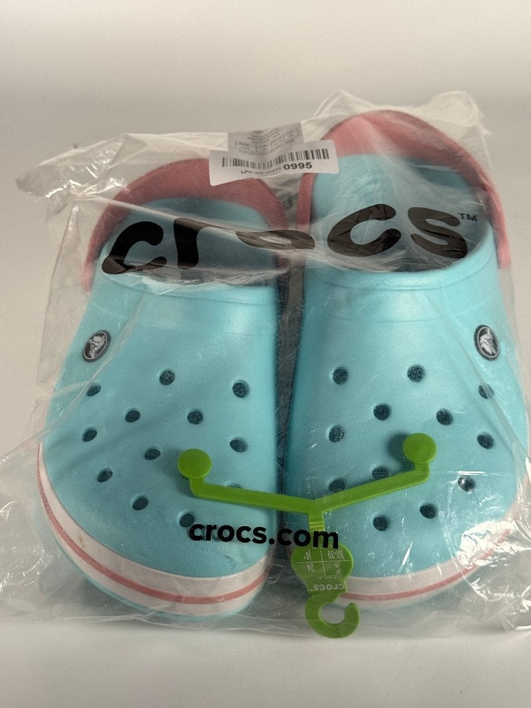 Crocs Crocband Clog K – Ice Blue/White – EU 38-39 (J6), Nieuw, Sandalen of Muiltjes, Crocs, Verzenden