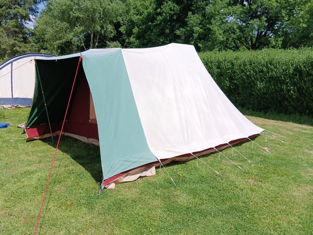 Hypercamp Tent Katoen - 4 Personen Vintage Beige, Ophalen, Gebruikt, Tot en met 4