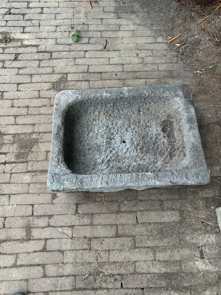 2 Echte oude arduinen voederbak,trog, tuindecoratie, Tuin en Terras, Ophalen, Gebruikt