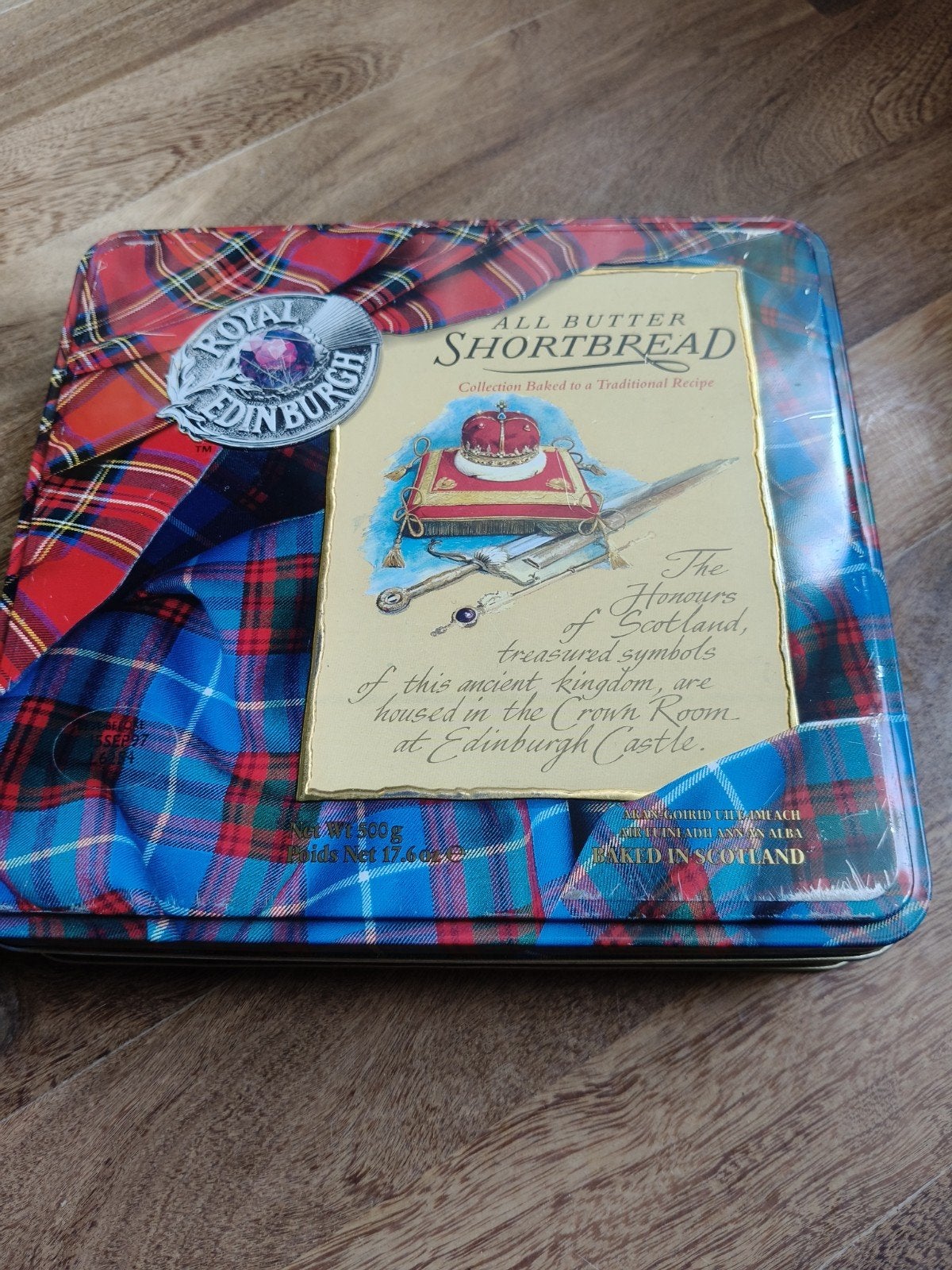 Royal Edinburgh Shortbread Koekblik - Schots design, Verzamelen, Ophalen of Verzenden, Gebruikt, Koek(jes), Overige merken