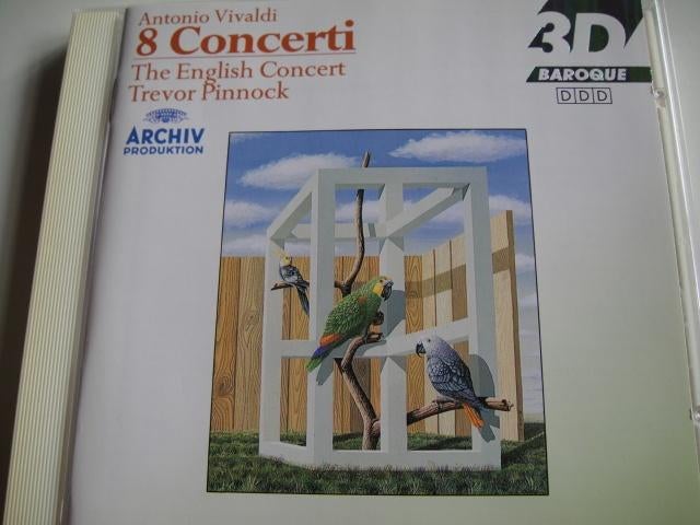 VIVALDI 8 concerti PINNOCK ARCHIV 3D, Ophalen of Verzenden, Barok, Gebruikt, Orkest of Ballet