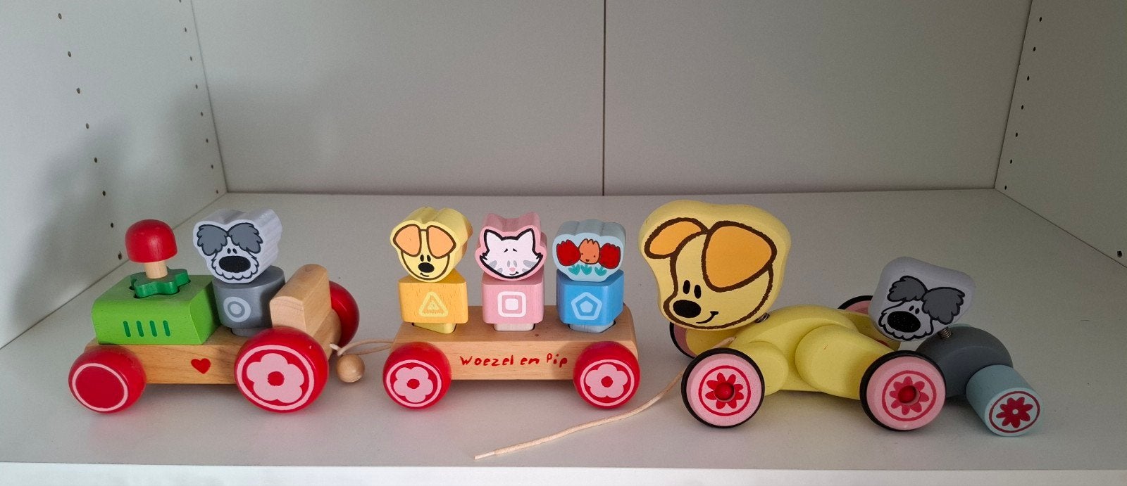 Woezel en Pip Trein Puzzel - Houten Speelgoed, Kinderen en Baby's, Ophalen