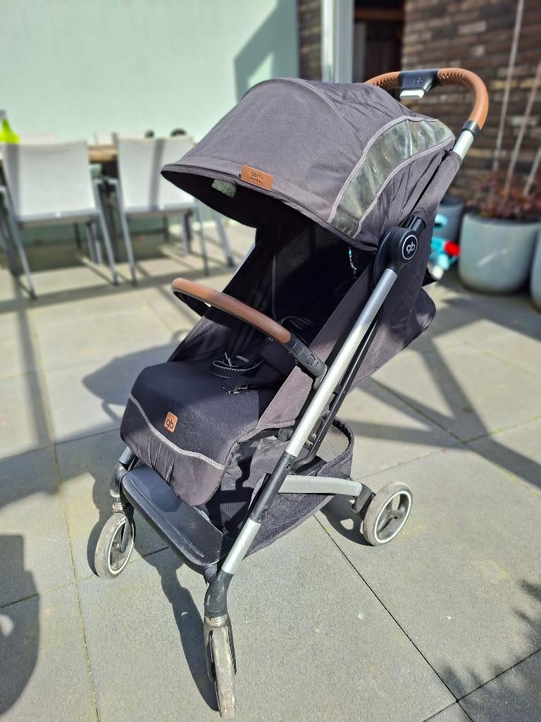 Gb Qbit+ All City Leer, Kinderen en Baby's, Buggy's, Ophalen, Gebruikt, Overige merken, Verstelbare rugleuning
