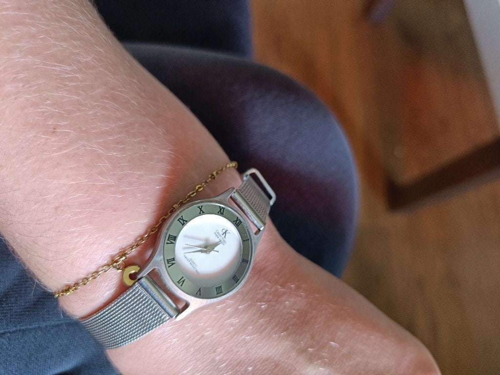 Vintage Calvin klein horloge, Sieraden, Tassen en Uiterlijk, Overige Accessoires, Ophalen, Zo goed als nieuw